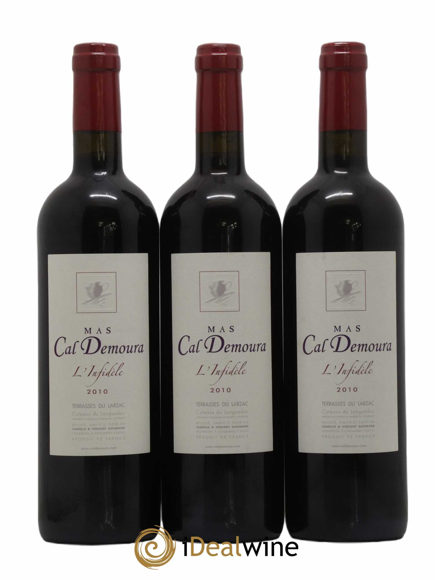 Terrasses du Larzac L'Infidèle Mas Cal Demoura 2010 - Lot de 3 bouteilles - 0