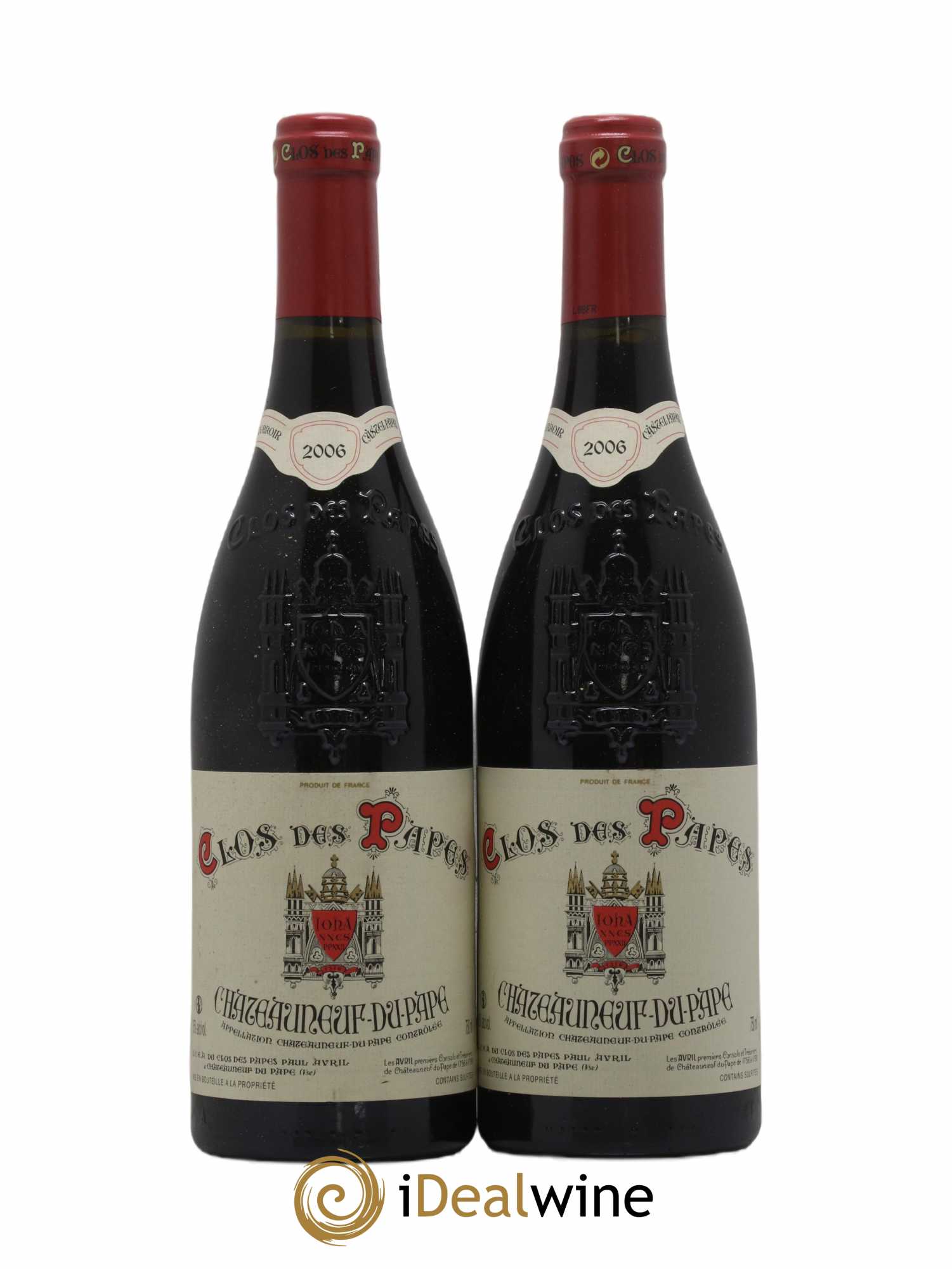 Châteauneuf-du-Pape Clos des Papes - Paul Avril 2006 - Lot de 2 bouteilles - 0