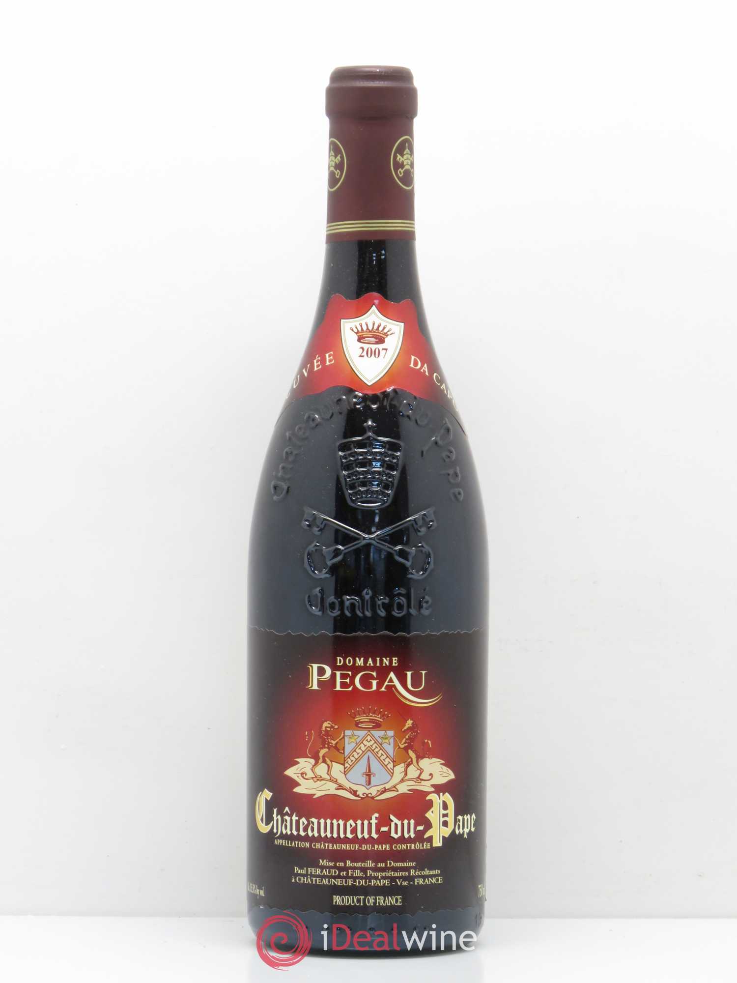 Châteauneuf-du-Pape Domaine du Pégau Cuvée Da Capo Paul et Laurence Féraud 2007 - Lot de 1 bouteille - 0