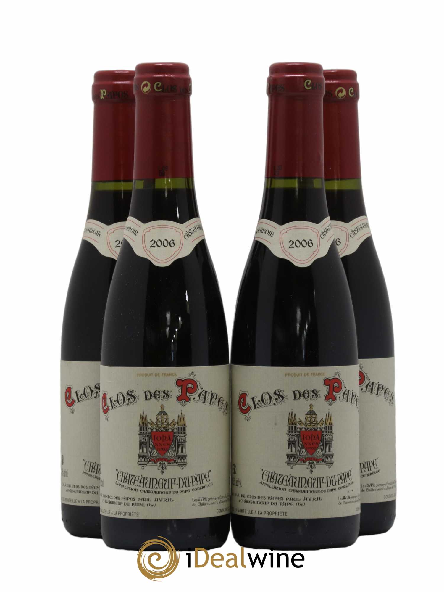 Châteauneuf-du-Pape Clos des Papes - Paul Avril 2006 - Lot de 4 demi bouteilles - 0