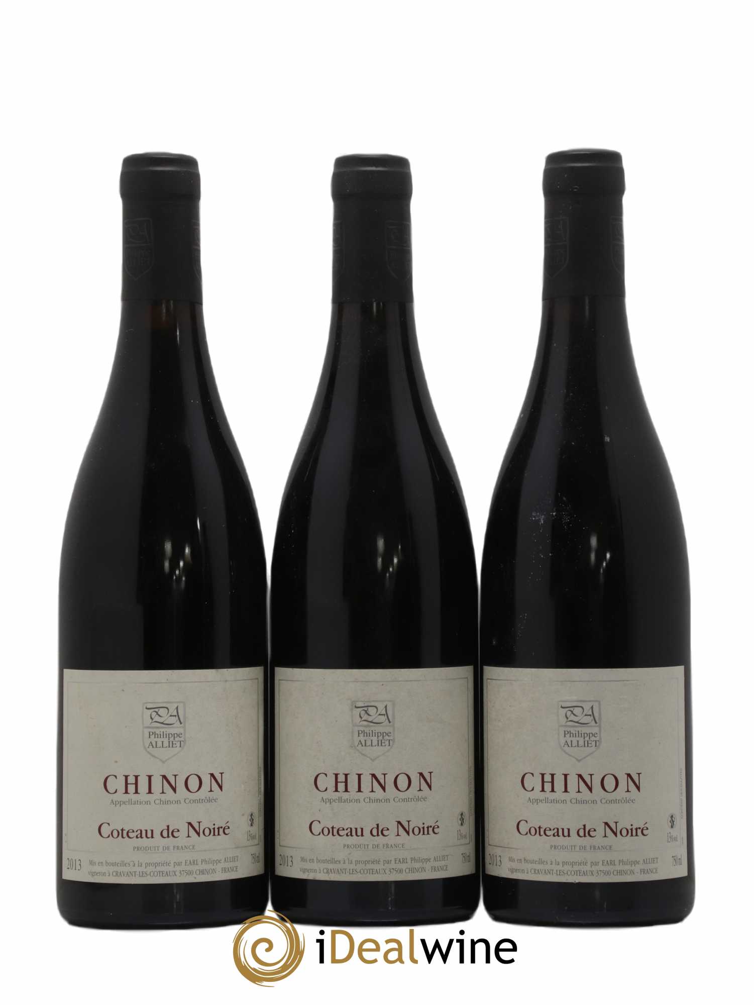 Chinon Coteau de Noiré Philippe Alliet 2013 - Lot de 3 bouteilles - 0
