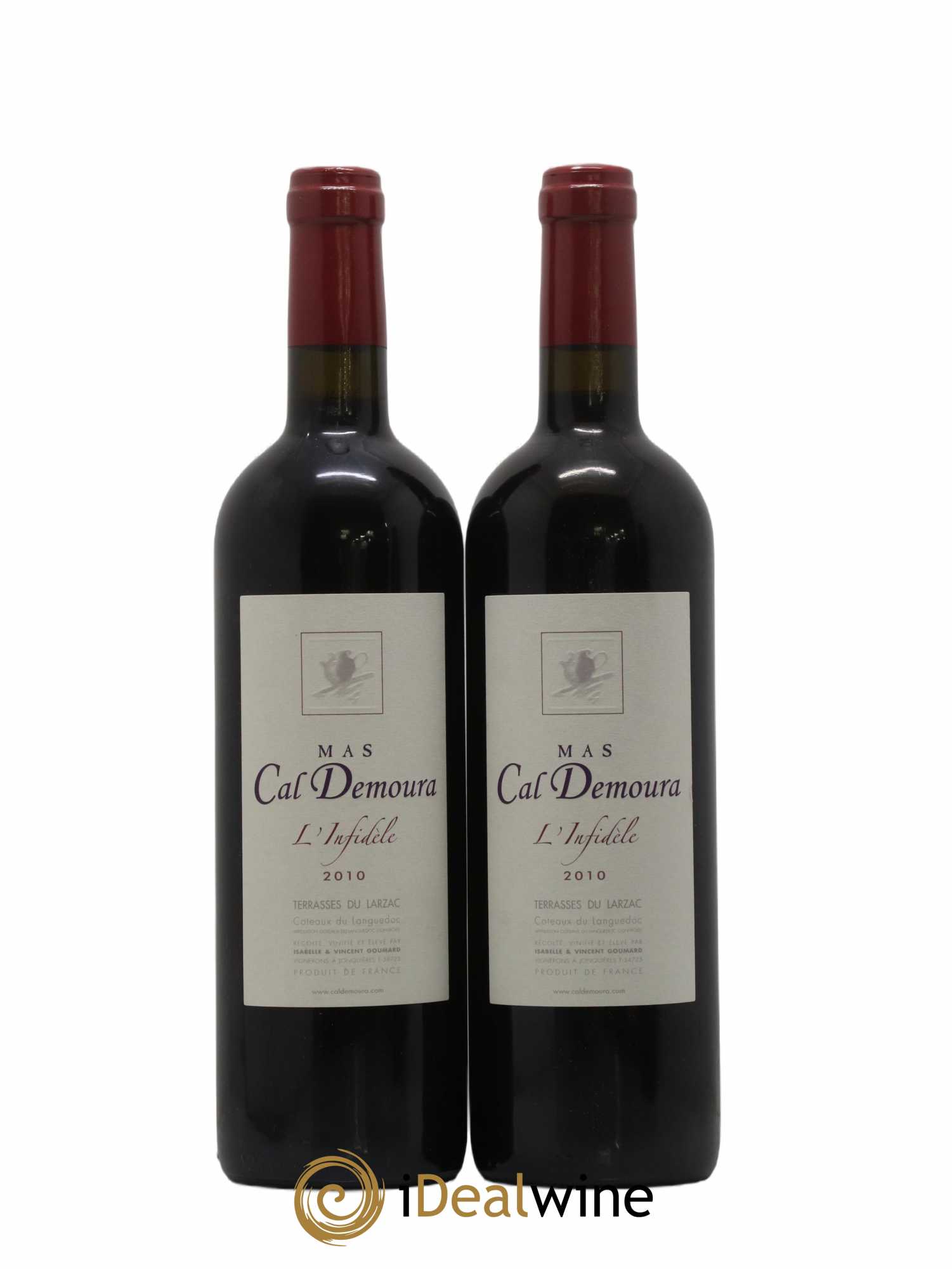 Terrasses du Larzac L'Infidèle Mas Cal Demoura 2010 - Lot de 2 bouteilles - 0