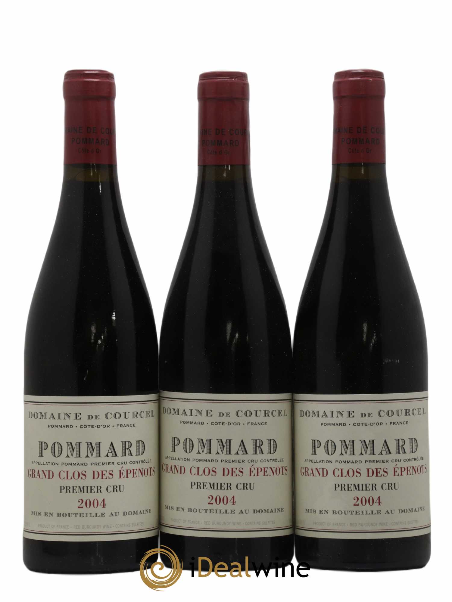 Pommard 1er Cru Grand Clos des Epenots de Courcel (Domaine) 2004 - Lot de 3 bouteilles - 0