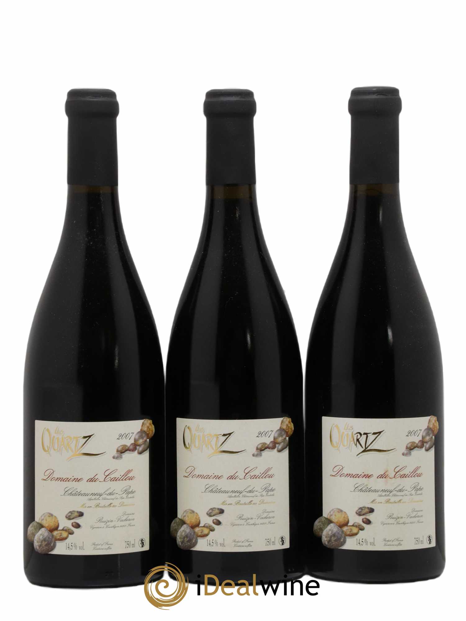 Châteauneuf-du-Pape Les Quartz Clos du Caillou 2007 - Lot de 3 bouteilles - 0