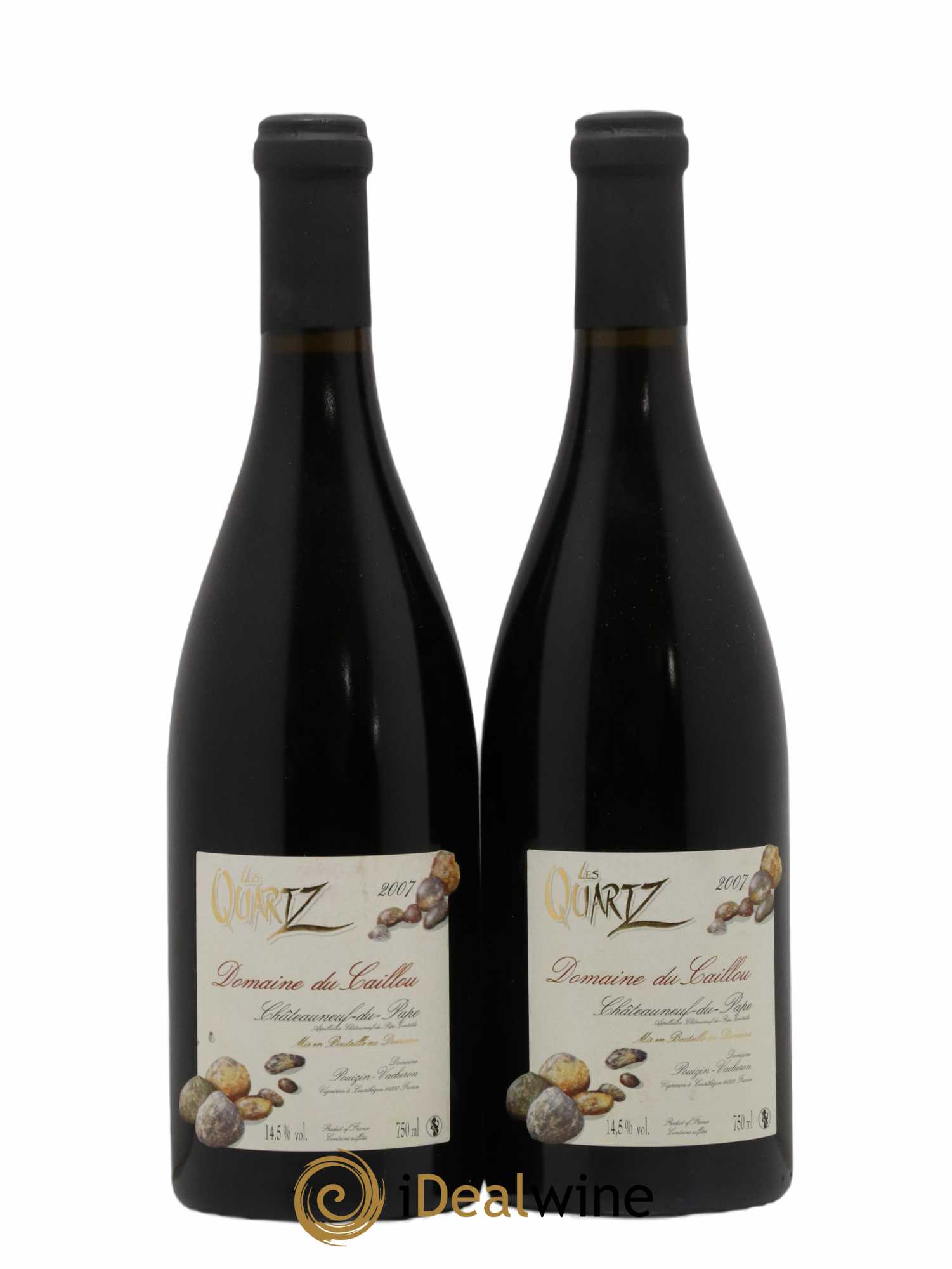 Châteauneuf-du-Pape Les Quartz Clos du Caillou 2007 - Lot de 2 bouteilles - 0