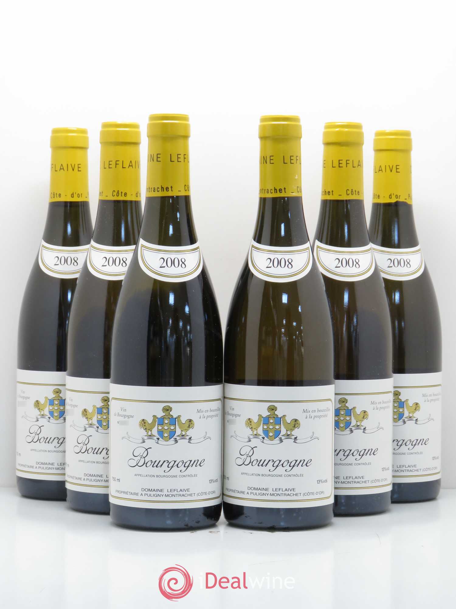 Bourgogne Domaine Leflaive 2008 - Lot de 6 bouteilles - 0