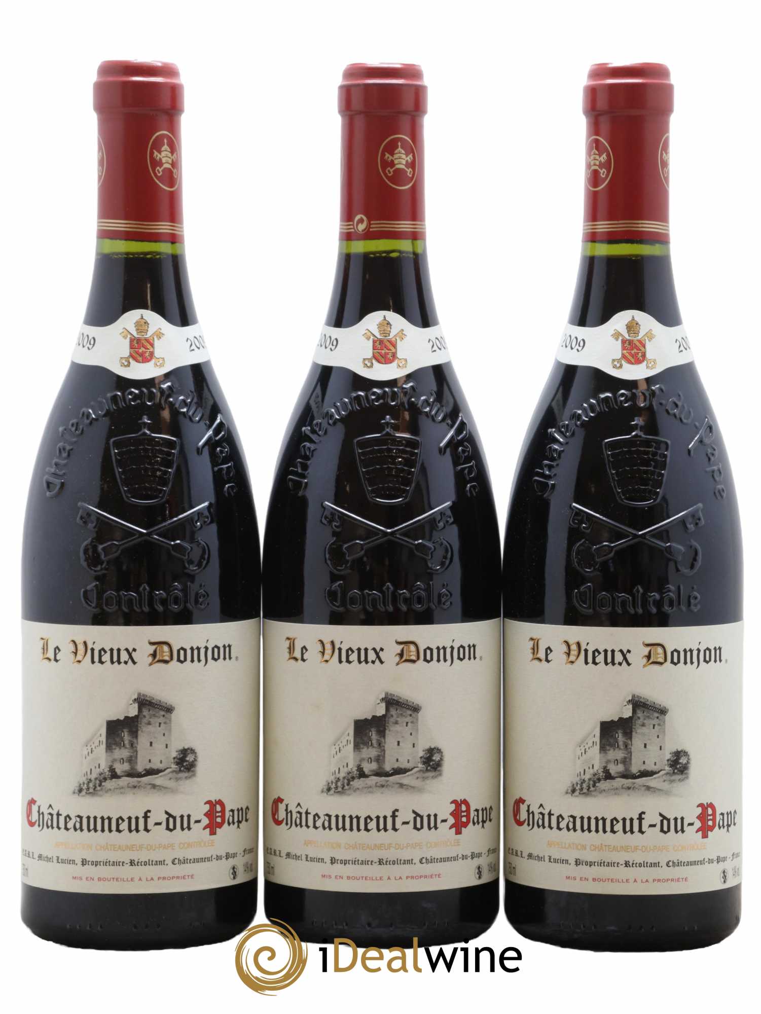 Châteauneuf-du-Pape Le Vieux Donjon Michel Lucien 2009 - Lot de 6 bouteilles - 1