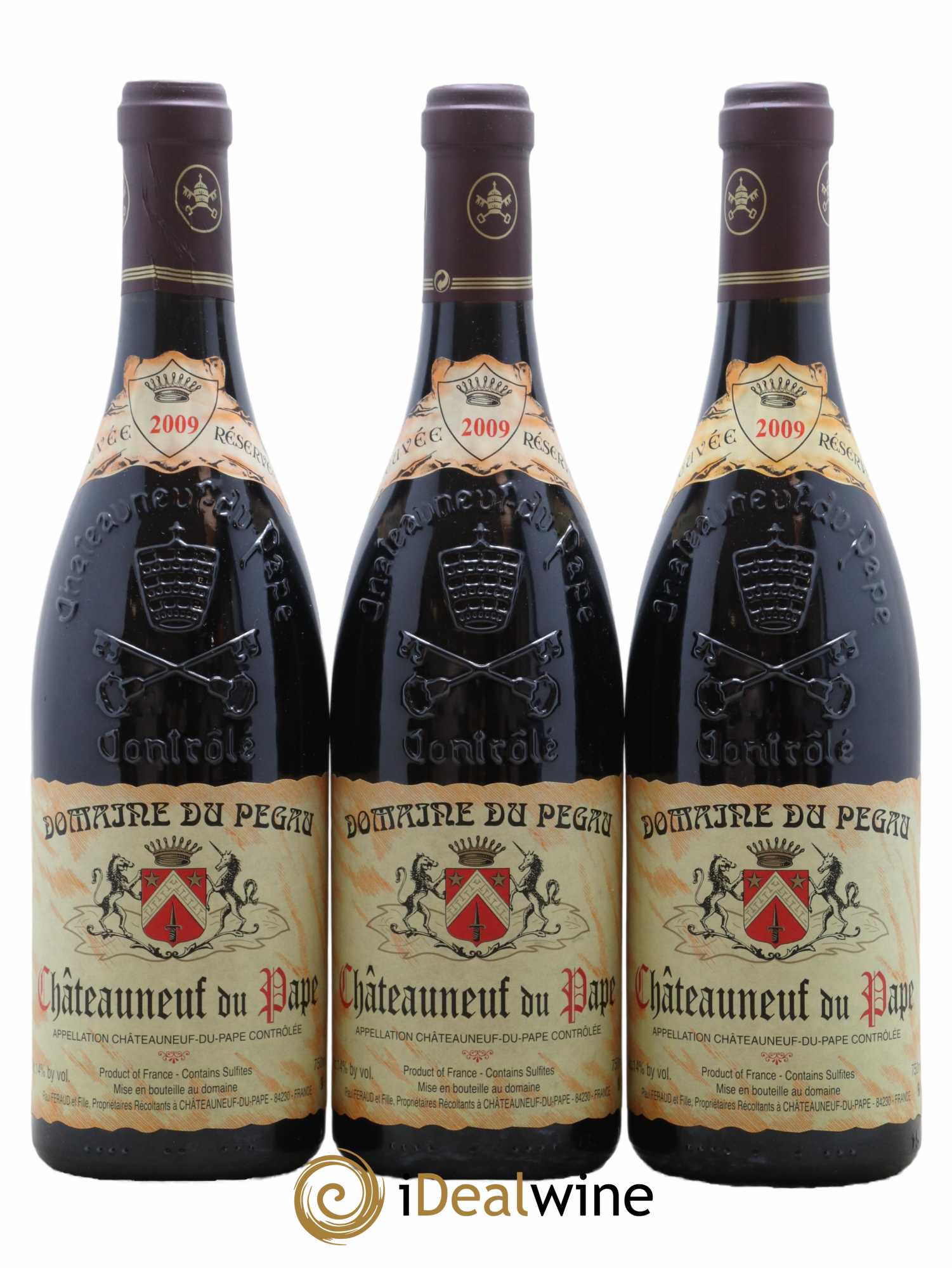 Châteauneuf-du-Pape Domaine du Pégau Cuvée Réservée Paul et Laurence Féraud 2009 - Lot de 3 bouteilles - 0