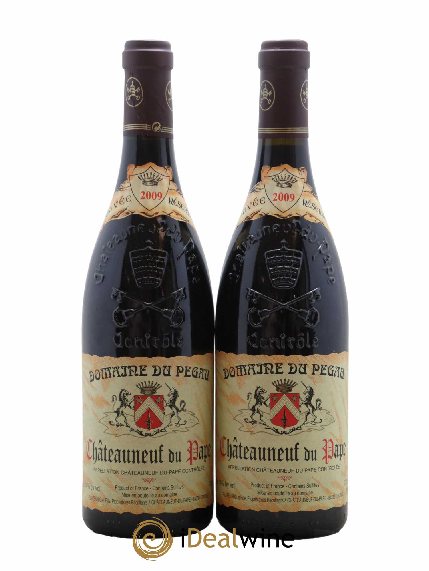 Châteauneuf-du-Pape Domaine du Pégau Cuvée Réservée Paul et Laurence Féraud 2009 - Lot de 2 bouteilles - 0