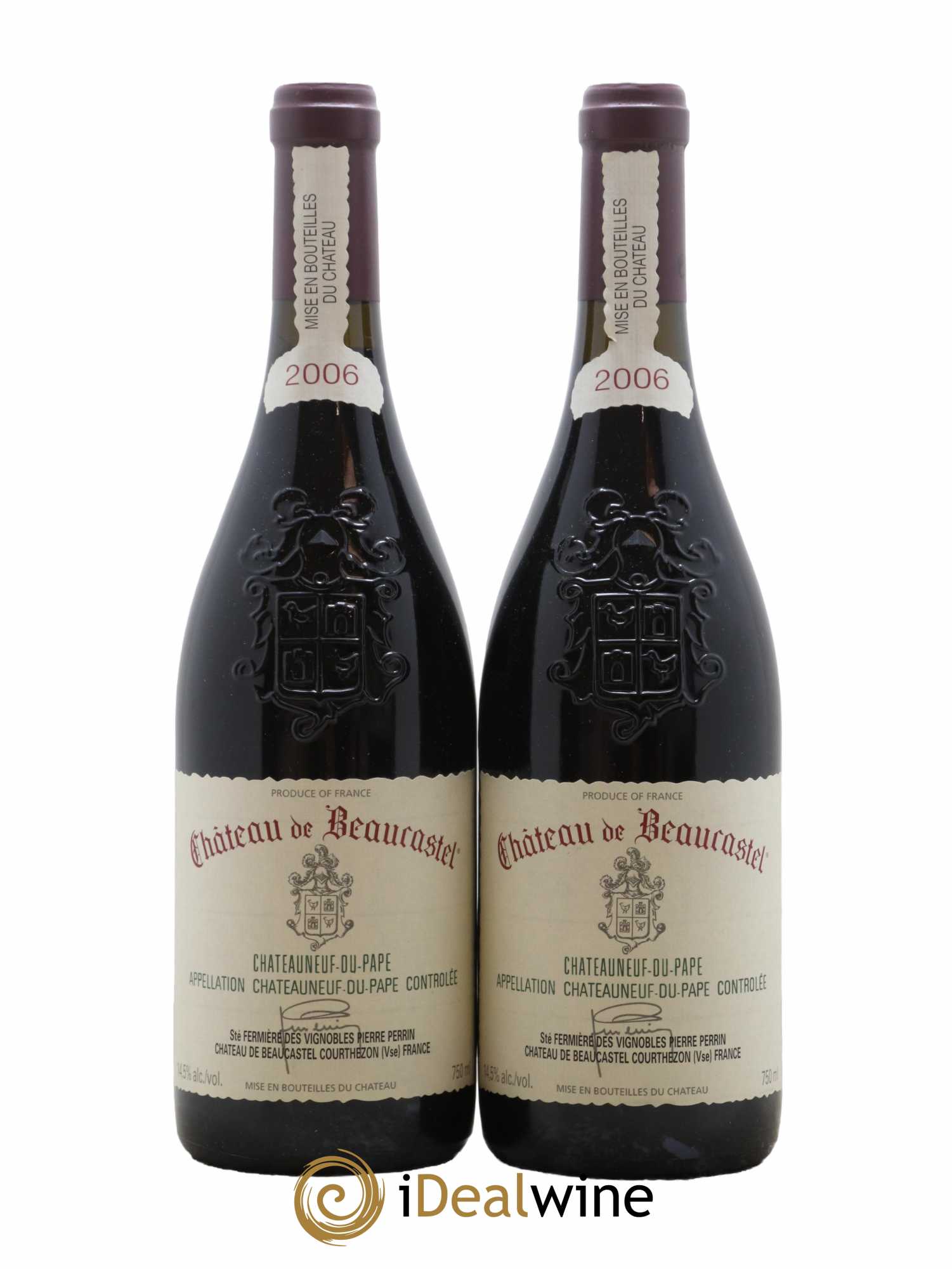Châteauneuf-du-Pape Château de Beaucastel Famille Perrin 2006 - Lot de 2 bouteilles - 0