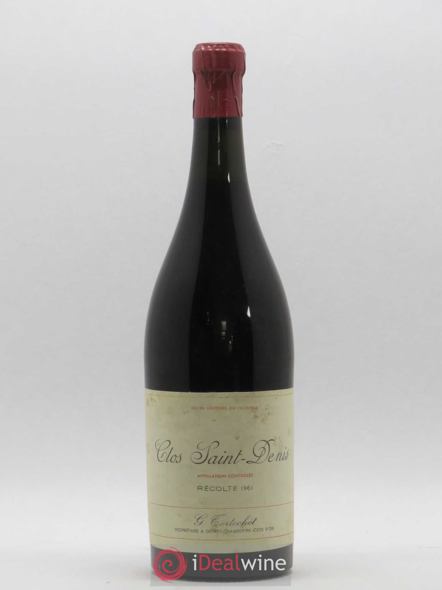 Clos Saint-Denis Grand Cru Gabriel Tortochot 1961 - Lot de 1 bouteille - 0