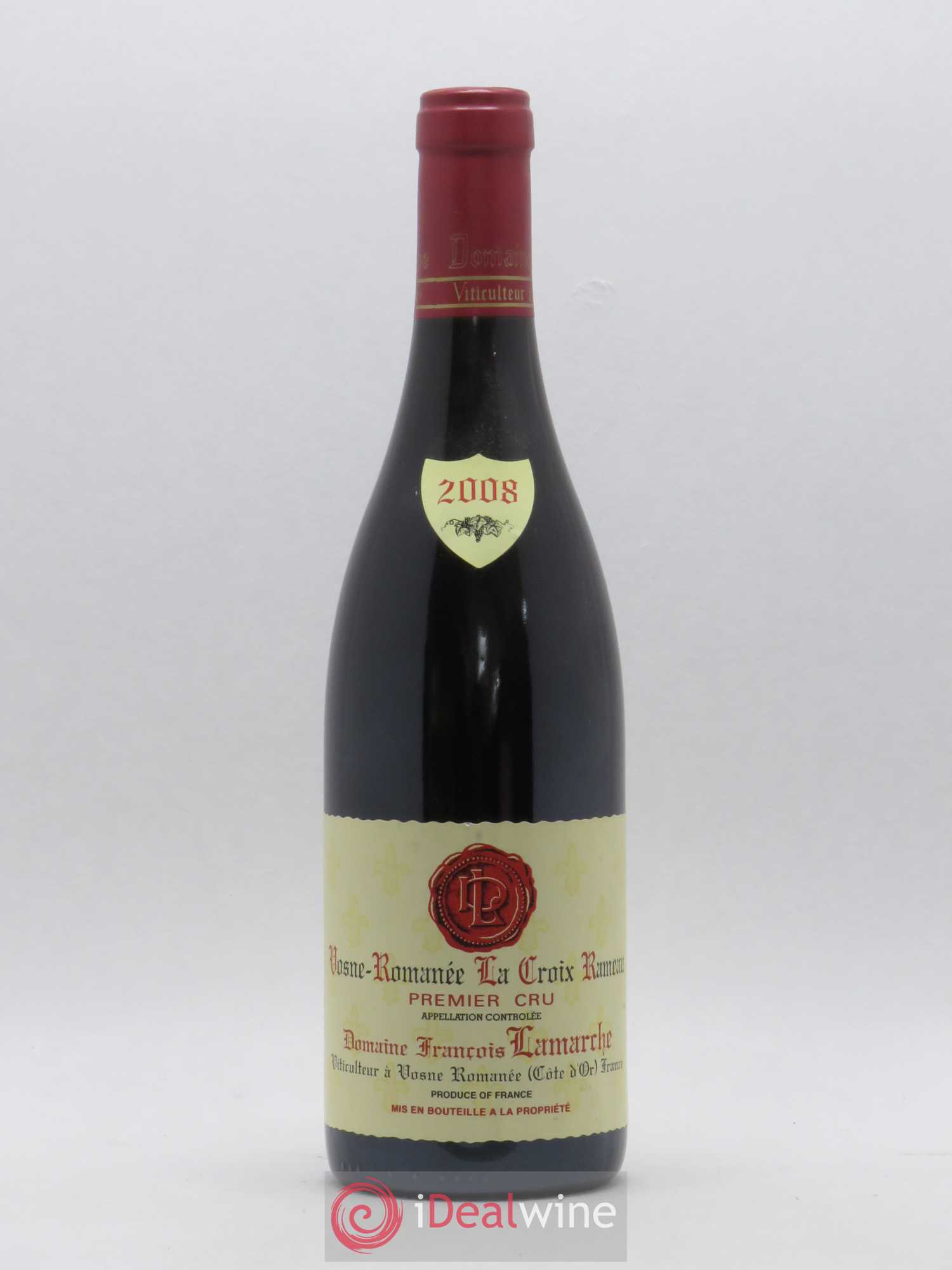 Vosne-Romanée 1er Cru La Croix Rameau Lamarche (Domaine) 2008 - Lot de 1 bouteille - 0
