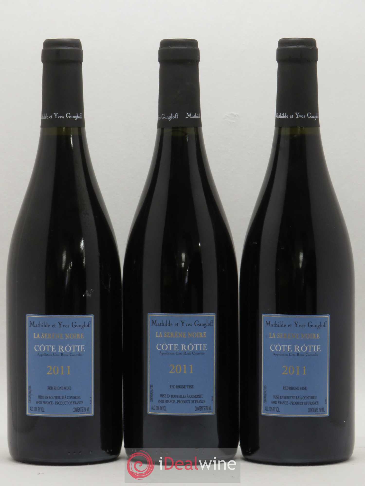 Côte-Rôtie La Sereine Noire Gangloff (Domaine) 2011 - Lot de 3 bouteilles - 1