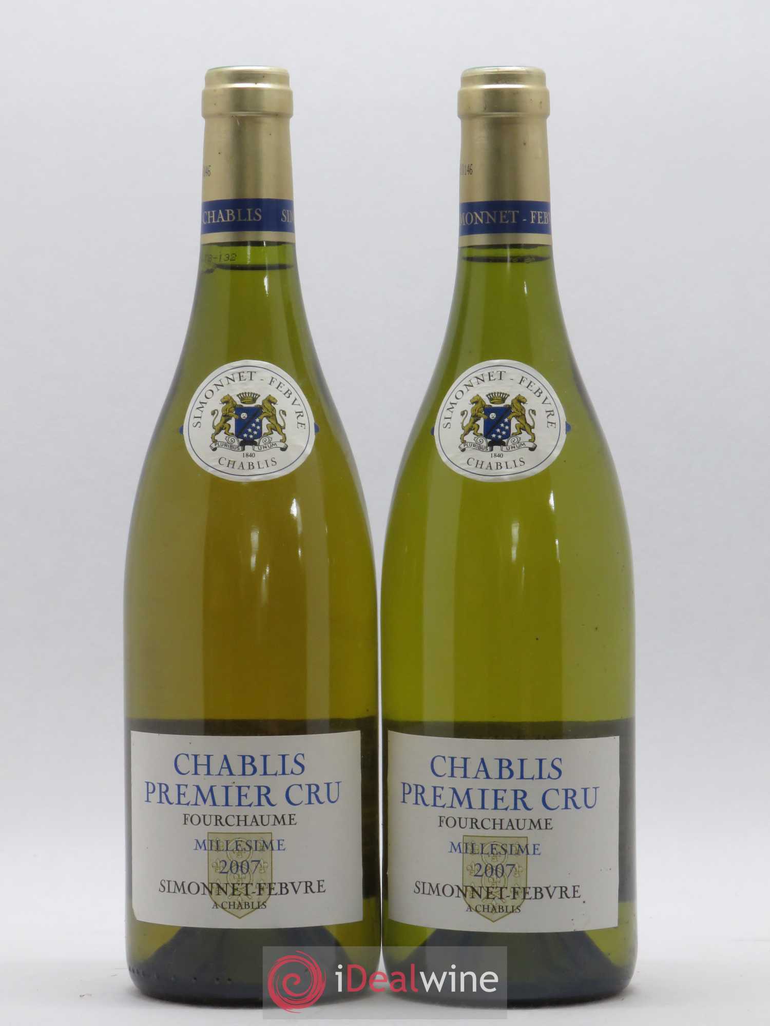 Chablis 1er Cru Fourchaume Simonet Febvre 2007 - Posten von 2 Flaschen - 0