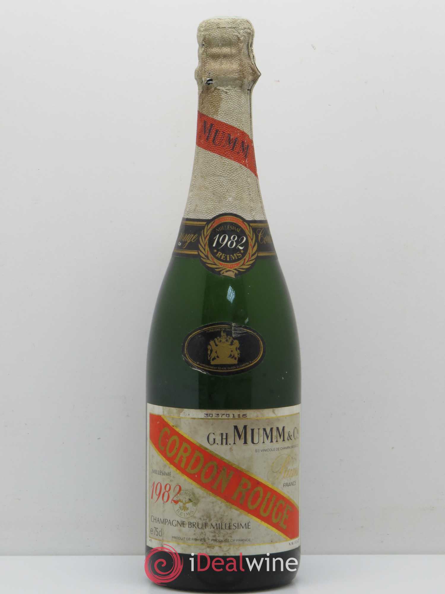 Champagne Mumm Cordon rouge cuvée des propriétaires 1982 - Posten von 1 Flasche - 0