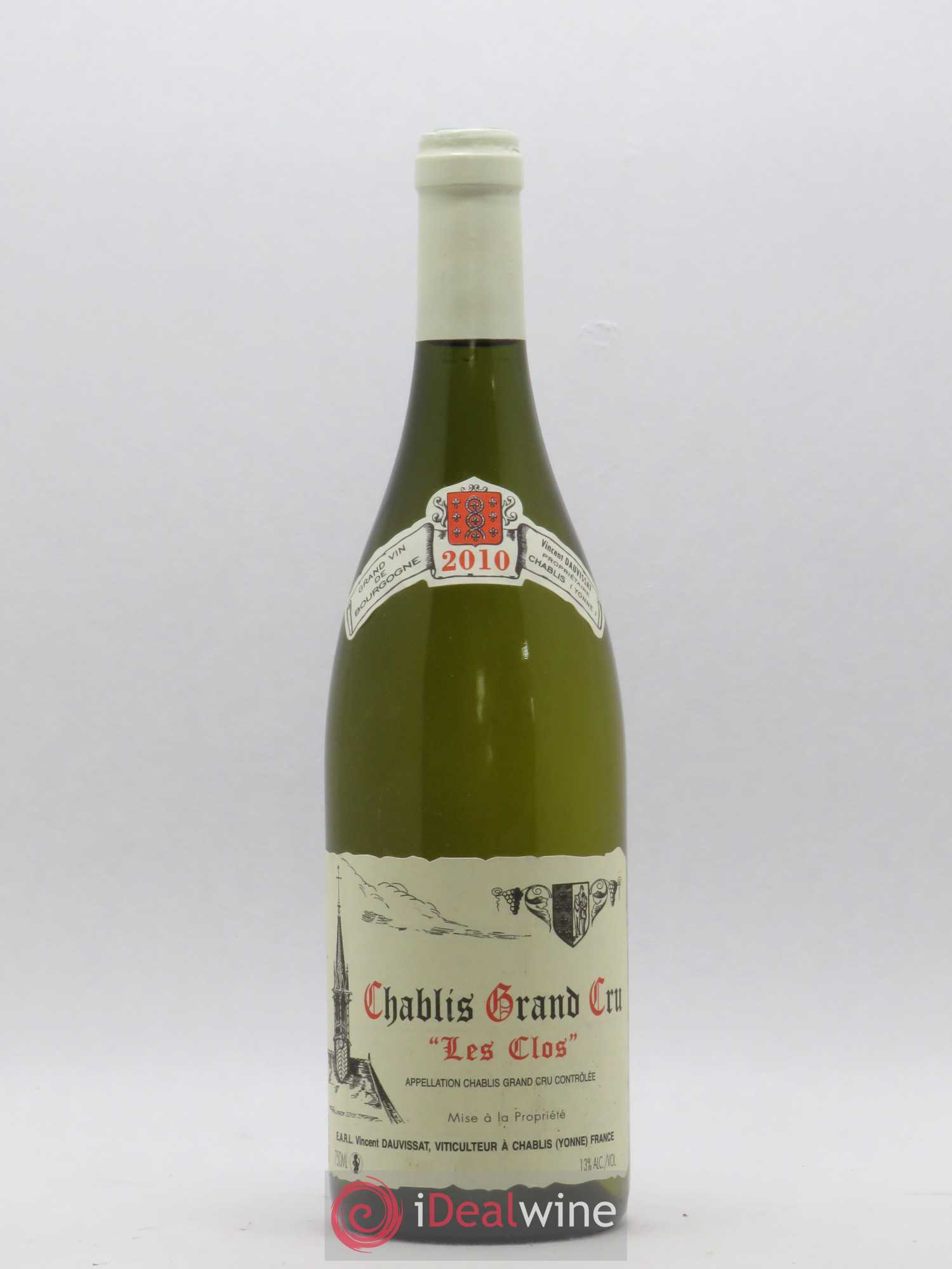 Chablis Grand Cru Les Clos Vincent Dauvissat (Domaine) 2010 - Lot de 1 bouteille - 0