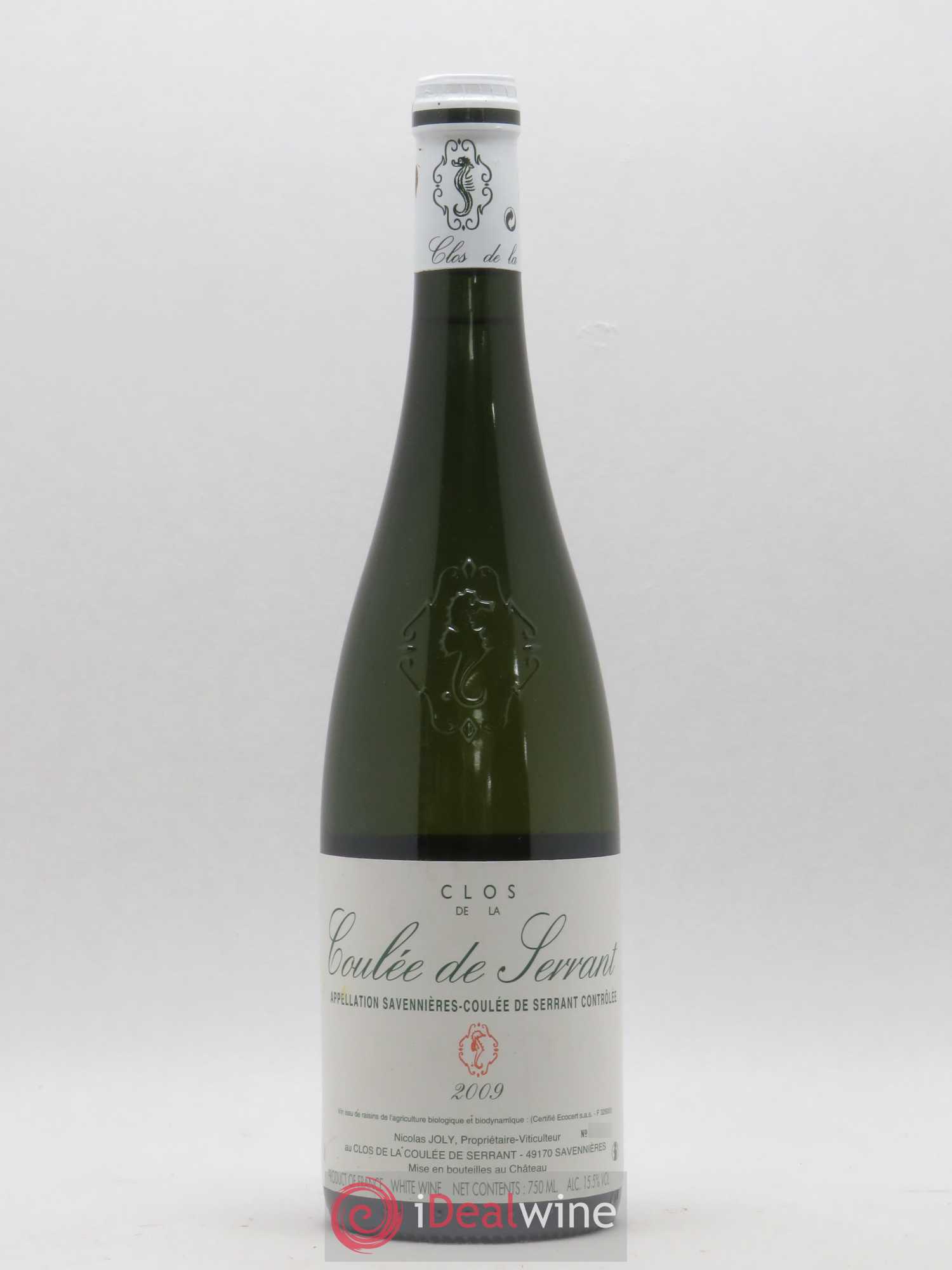 Savennières Clos de la Coulée de Serrant Vignobles de la Coulée de Serrant - Nicolas Joly 2009 - Lot de 1 bouteille - 0