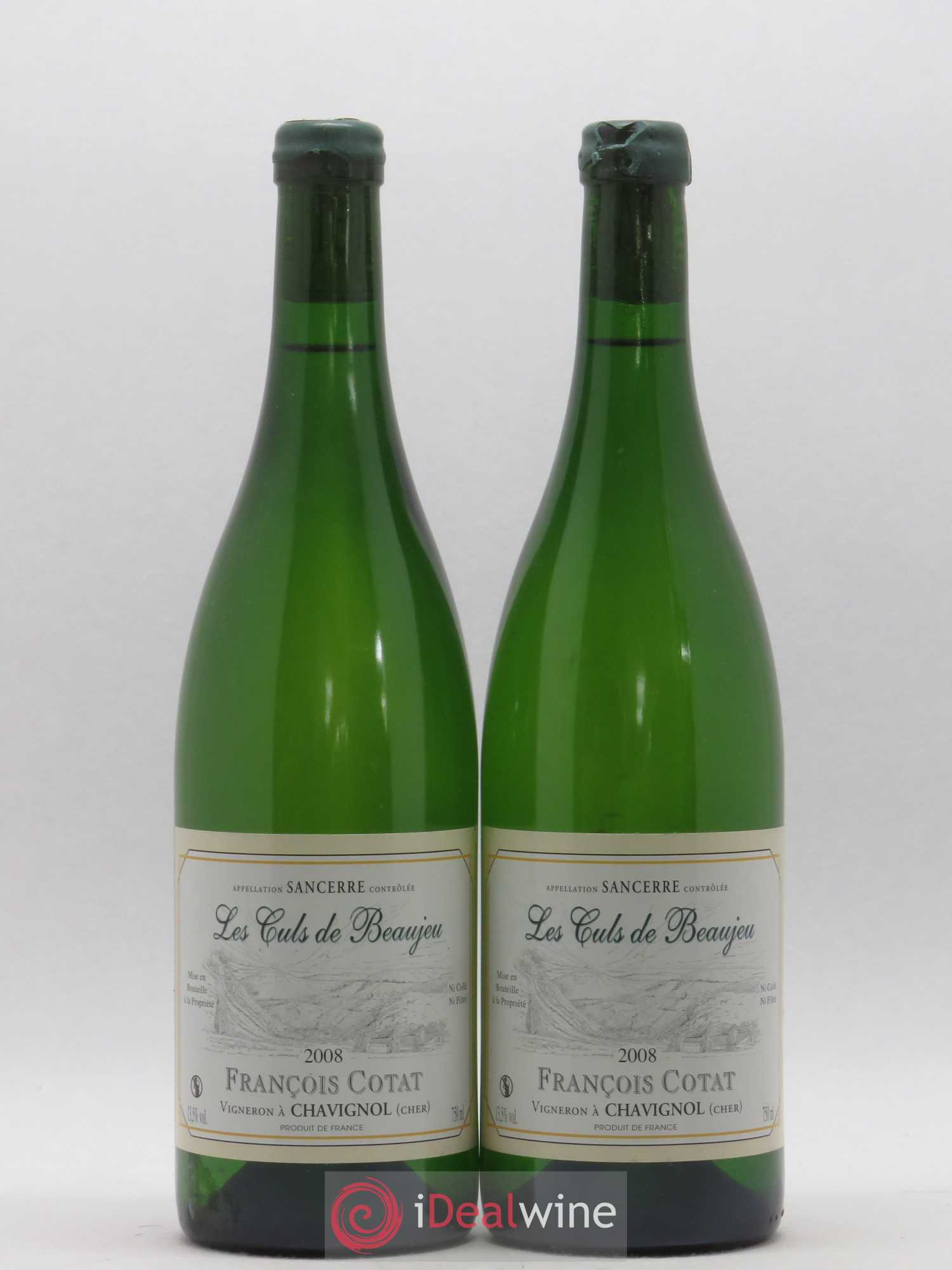Sancerre Les Culs de Beaujeu François Cotat 2008 - Lot de 2 bouteilles - 0