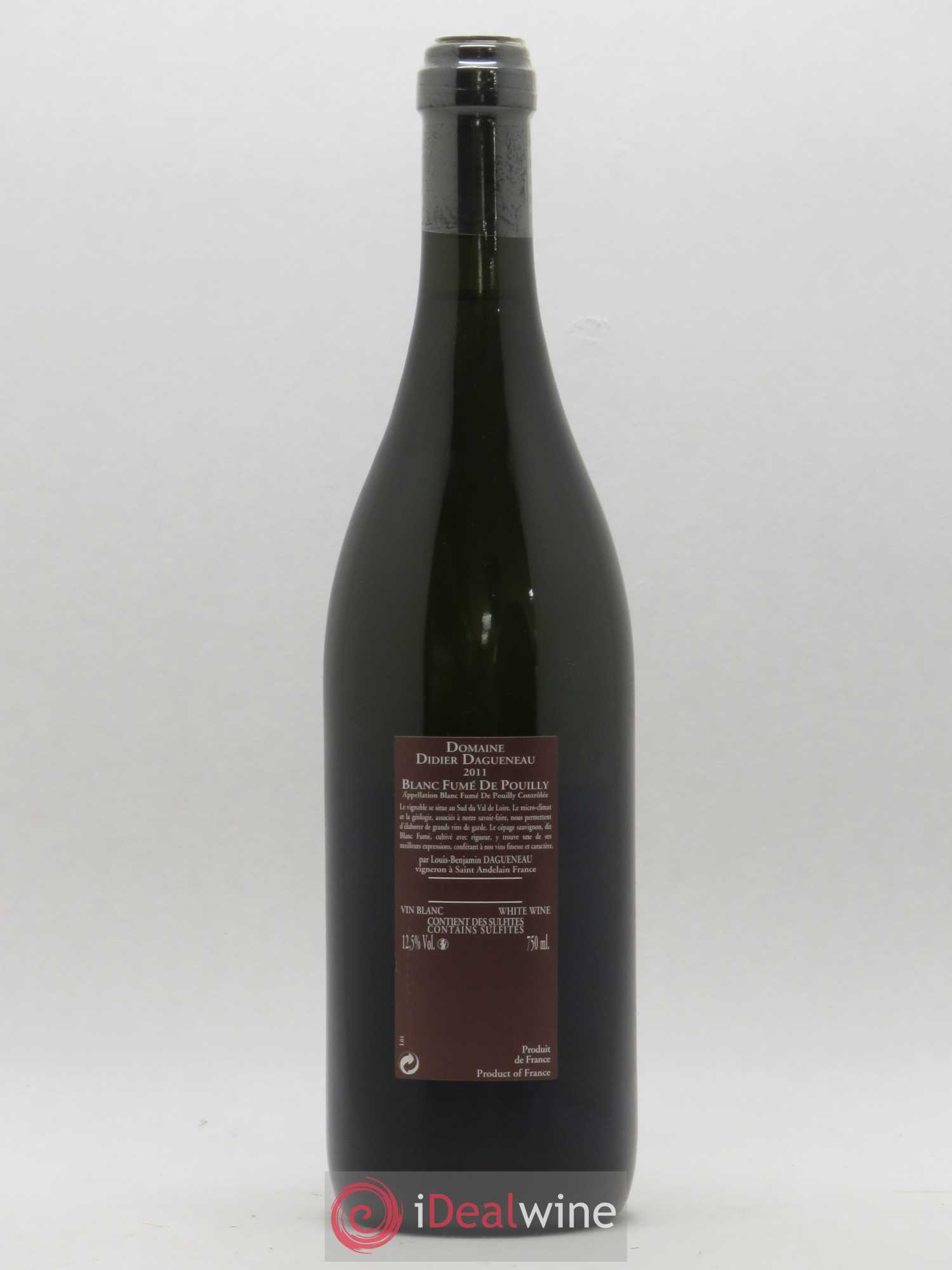 Vin de France (anciennement Pouilly-Fumé) Pur Sang Dagueneau (Domaine Didier - Louis-Benjamin) 2011 - Lot de 1 bouteille - 1
