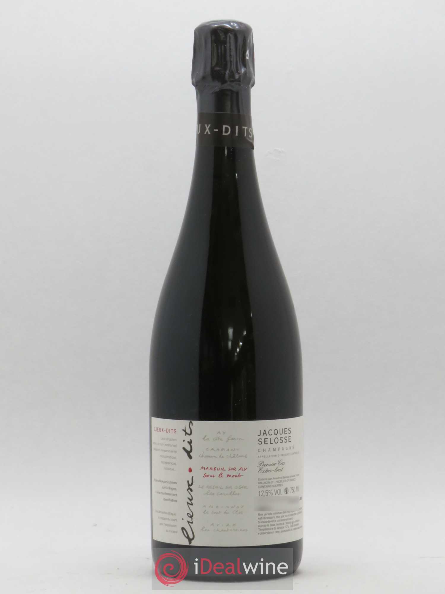Mareuil sur Ay Sous le Mont Extra-Brut Jacques Selosse - Lot de 1 bouteille - 0