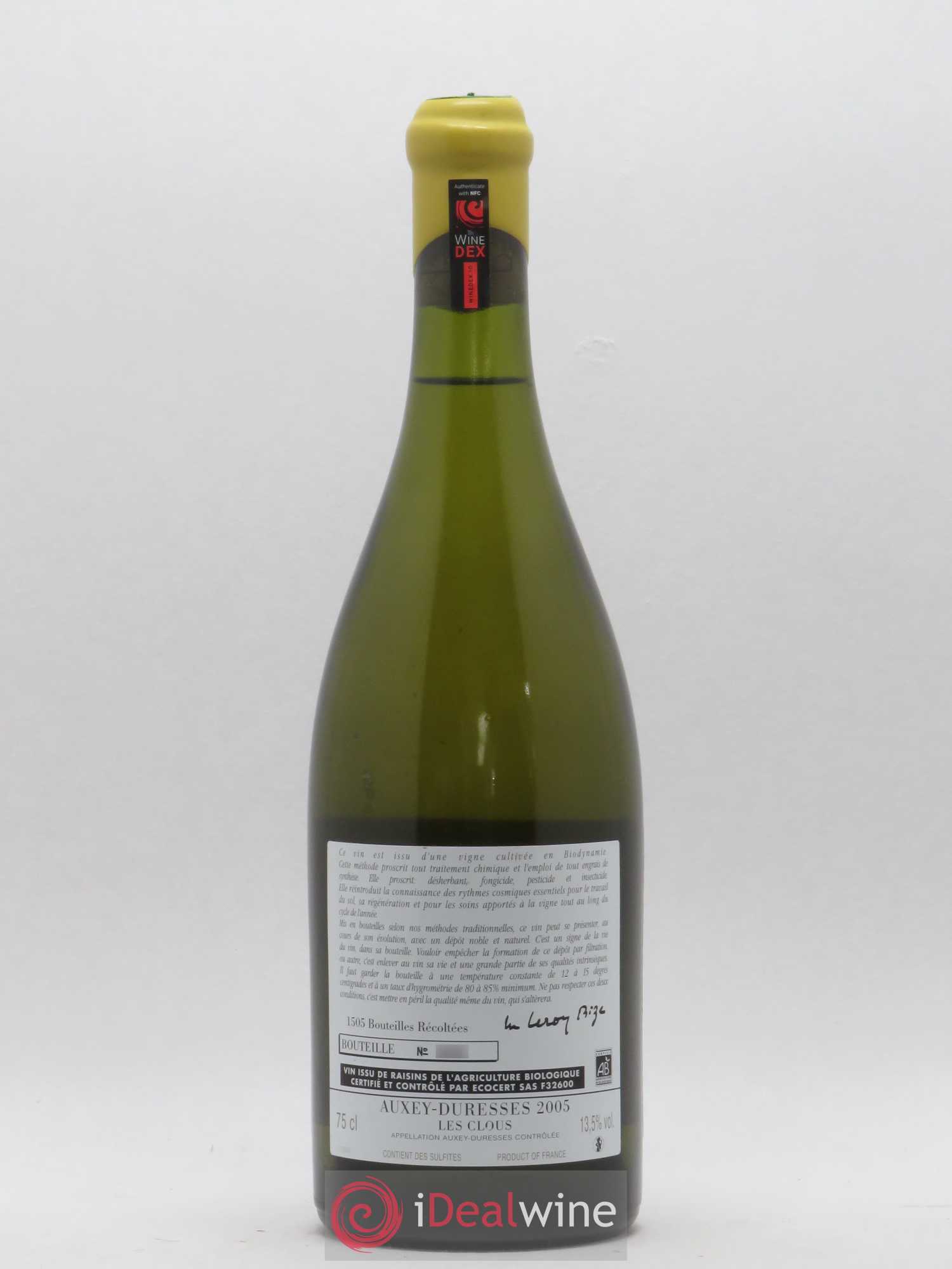 Auxey-Duresses Les Clous d'Auvenay (Domaine) 2005 - Lot de 1 bouteille - 1