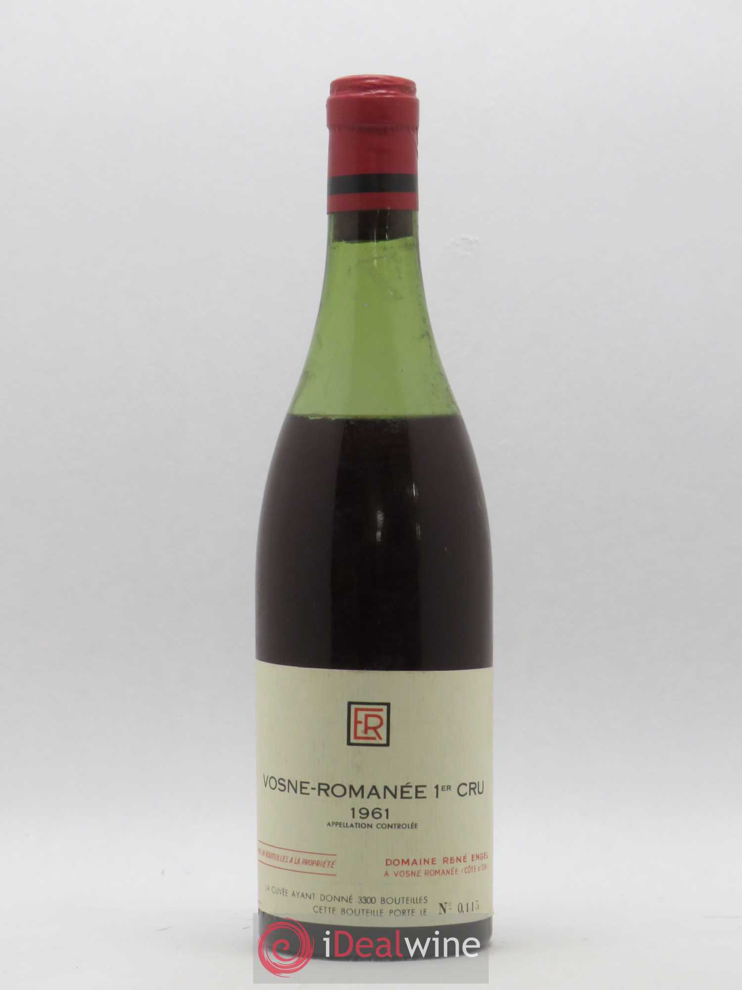Vosne-Romanée 1er Cru Domaine René Engel 1961 - Lot de 1 bouteille - 0