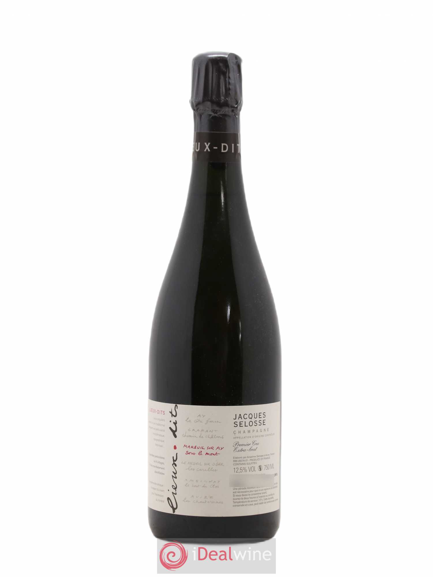 Mareuil sur Ay Sous le Mont Extra-Brut Jacques Selosse - Lot de 1 bouteille - 0