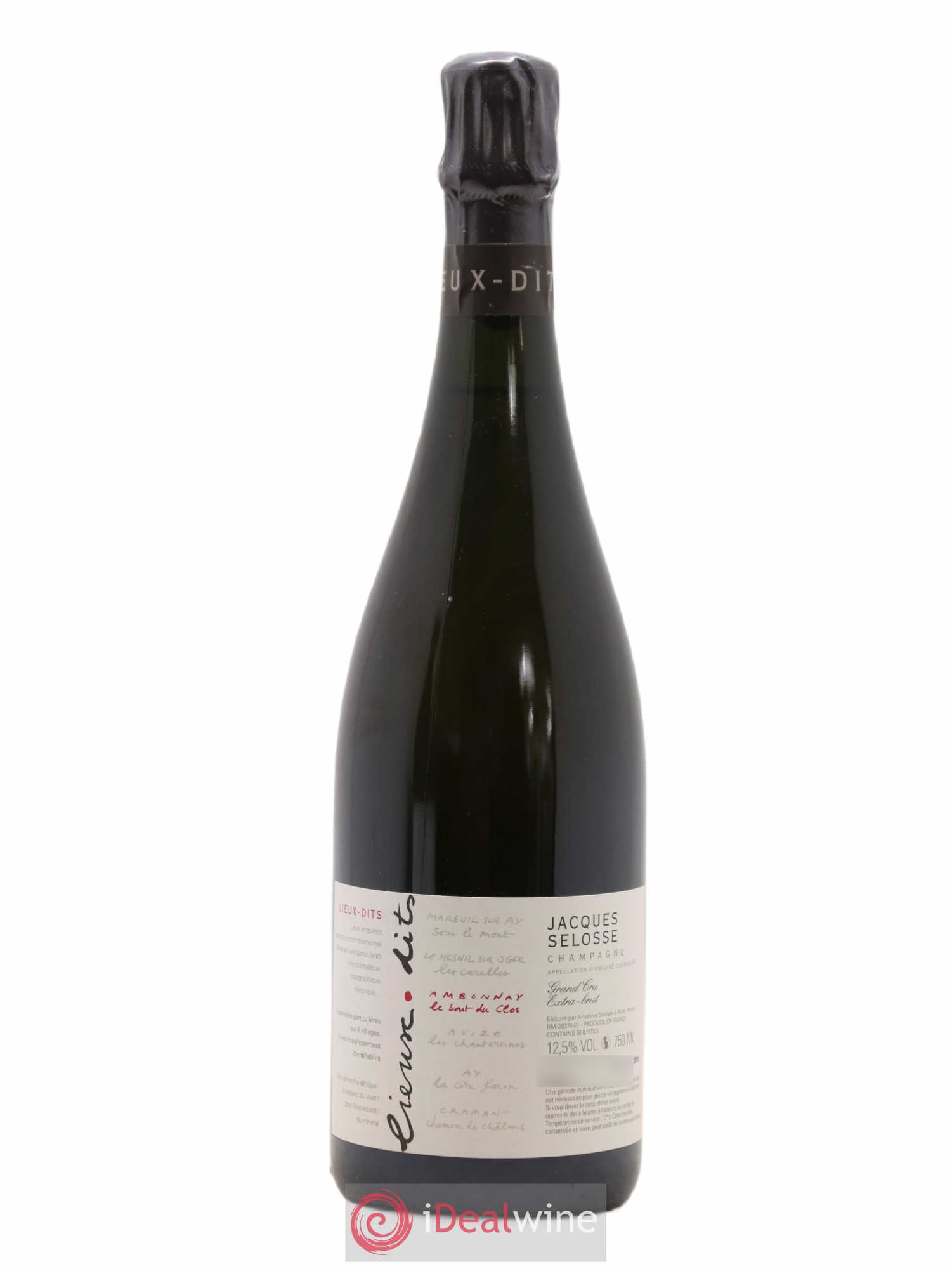 Ambonnay Le Bout du Clos Grand Cru Extra-Brut Jacques Selosse - Lot de 1 bouteille - 0