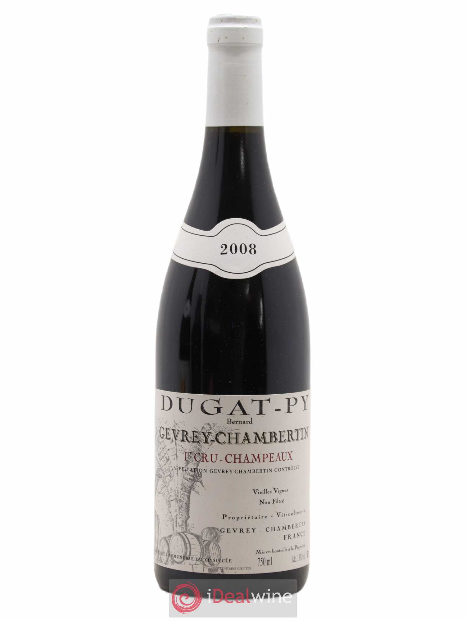 Gevrey-Chambertin 1er Cru Champeaux Dugat-Py 2008 - Lot de 1 bouteille - 0