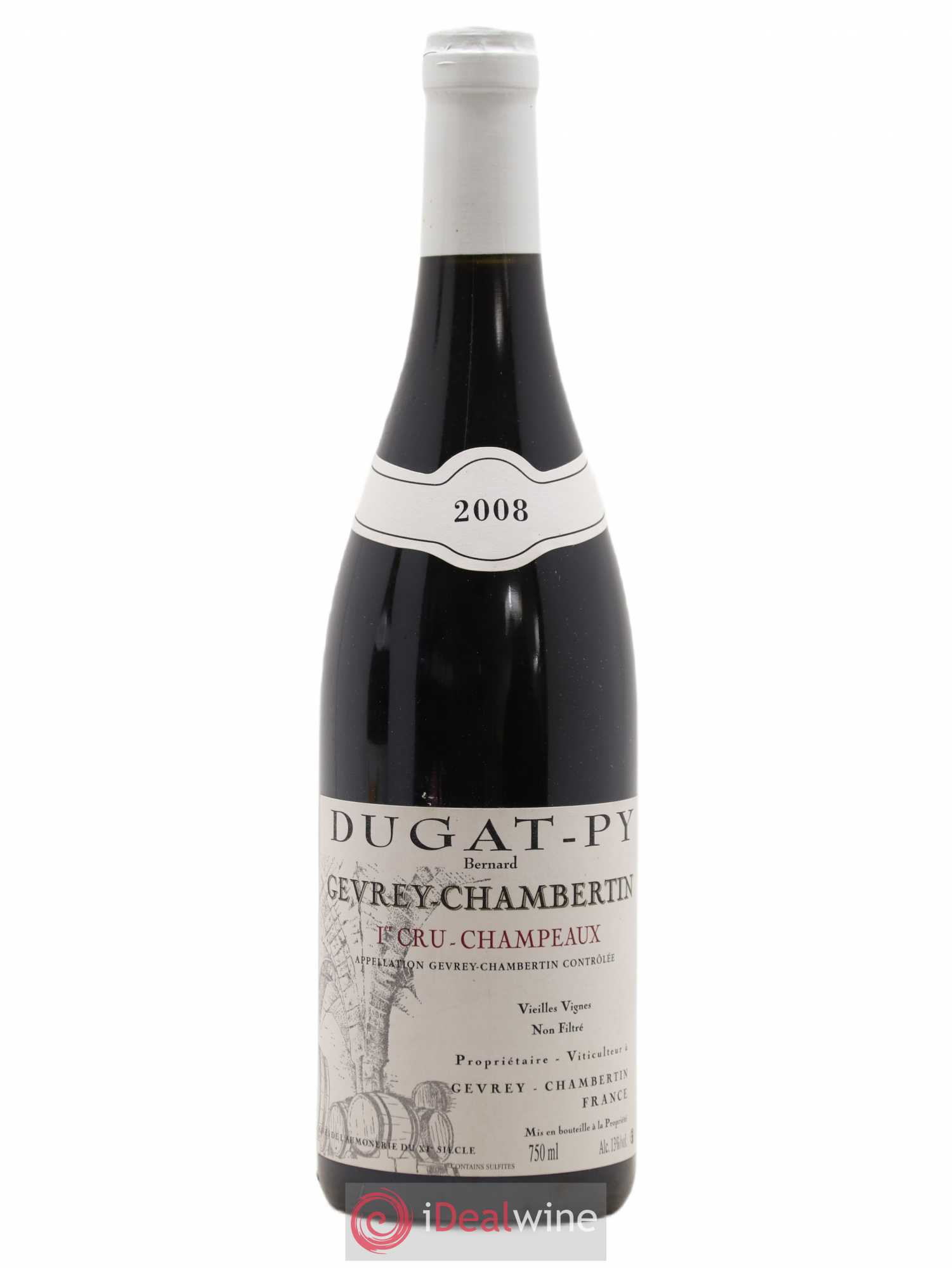 Gevrey-Chambertin 1er Cru Champeaux Dugat-Py 2008 - Lot de 1 bouteille - 0