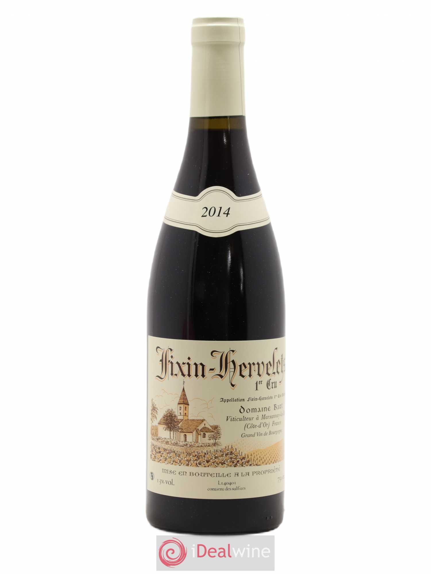 Fixin 1er Cru Hervelets Bart (Domaine) 2014 - Lot de 1 bouteille - 0