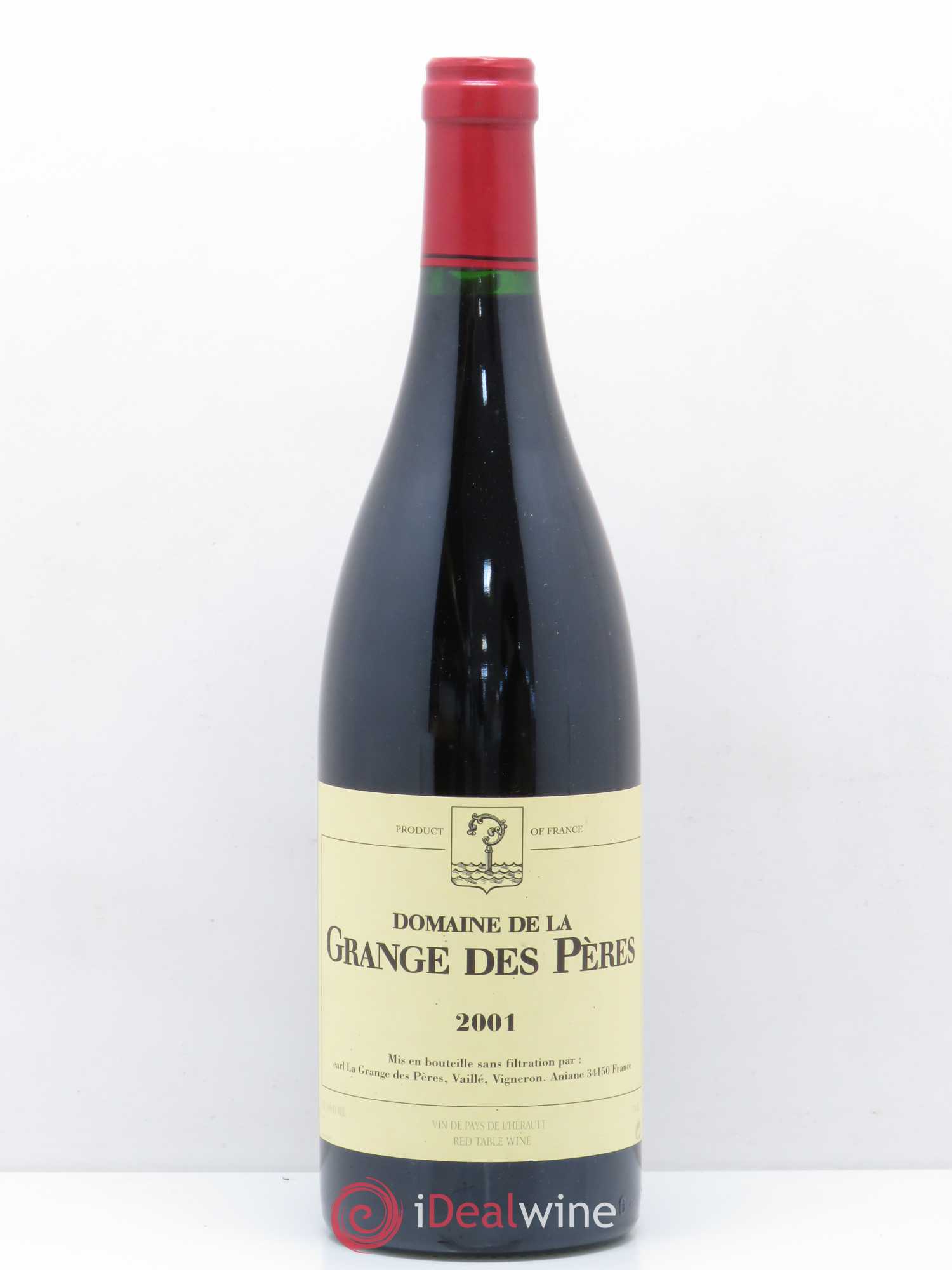 Pays d'Hérault Grange des Pères Laurent Vaillé 2001 - Lot de 1 bouteille - 0