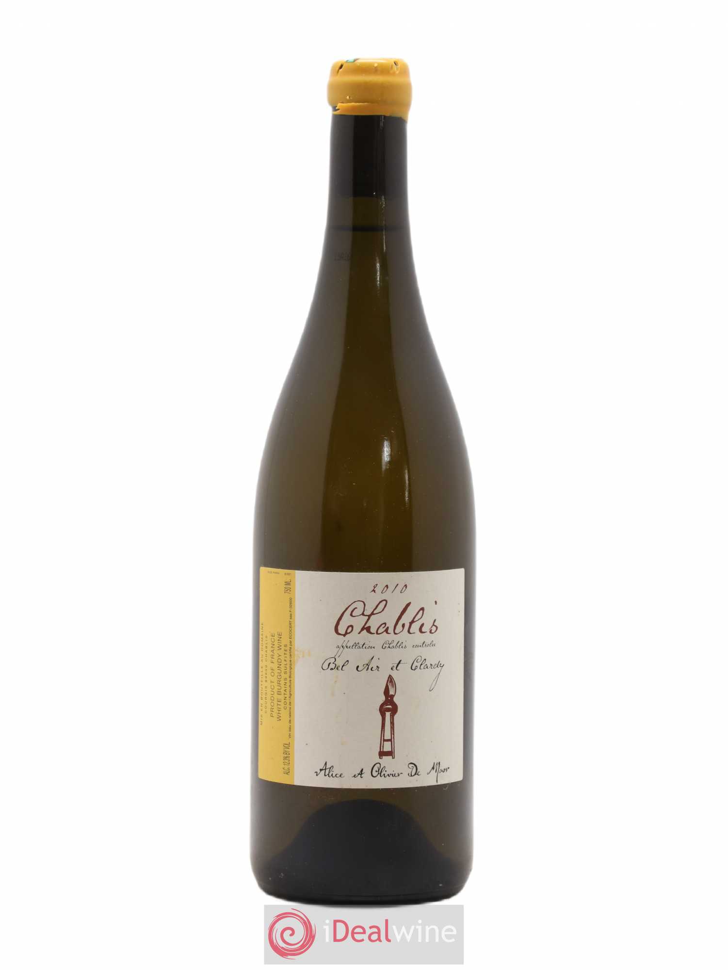 Chablis Bel Air et Clardy Alice et Olivier De Moor 2010 - Lot de 1 bouteille - 0