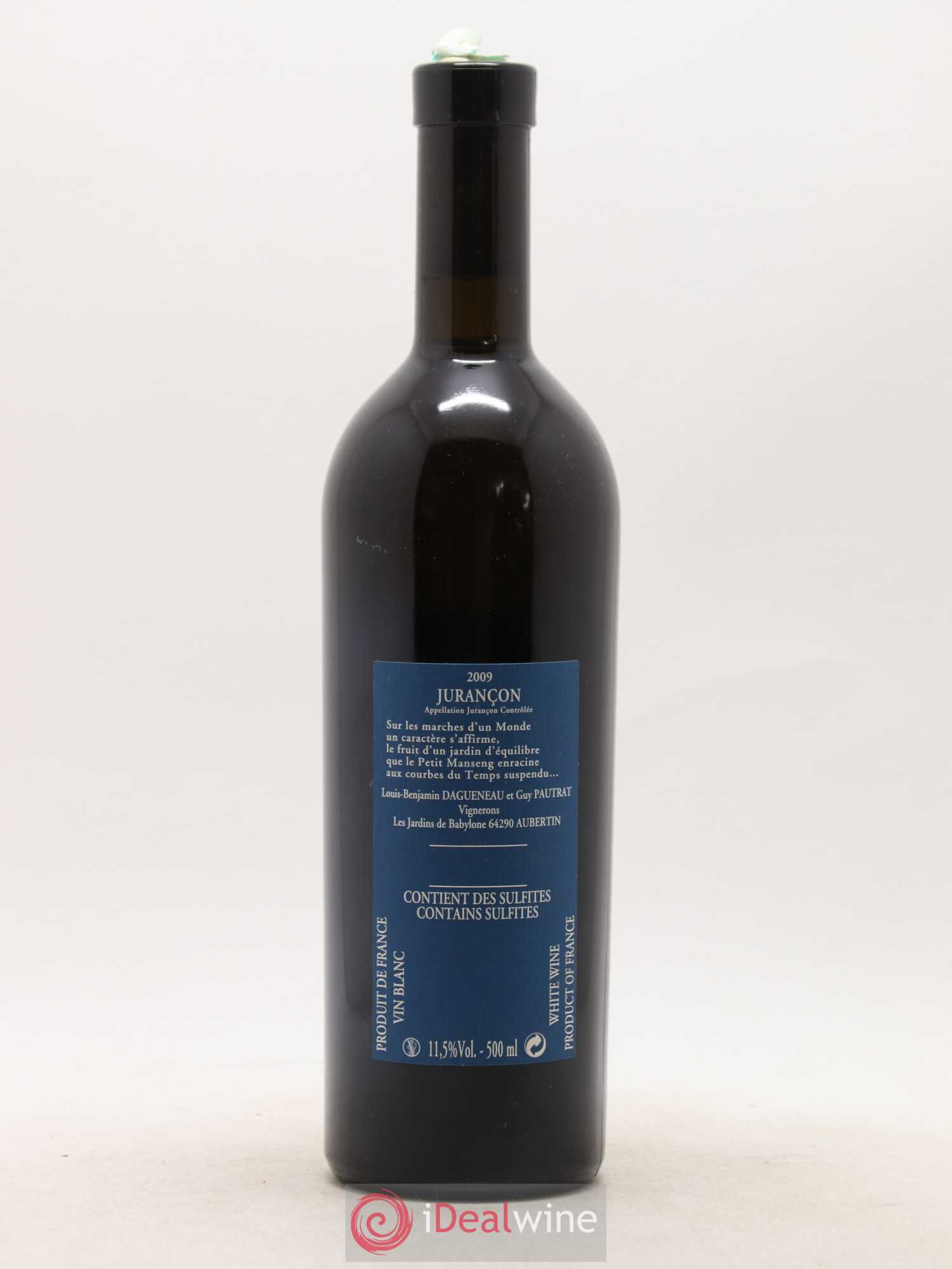 Vin de France (anciennement Jurançon) Jardins de Babylone Didier Dagueneau 50cl 2009 - Lotto di 1 bottiglia - 1