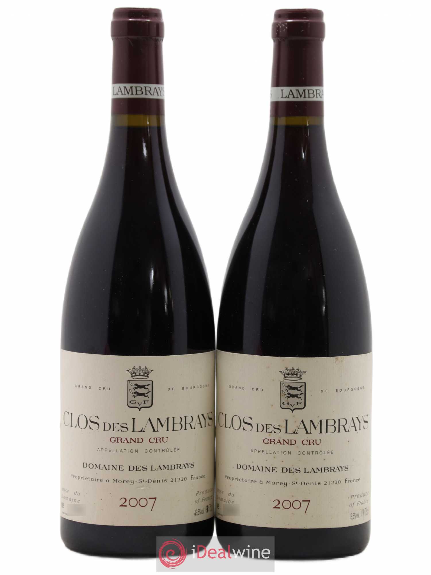 Clos des Lambrays Grand Cru Domaine des Lambrays 2007 - Lot de 2 bouteilles - 0