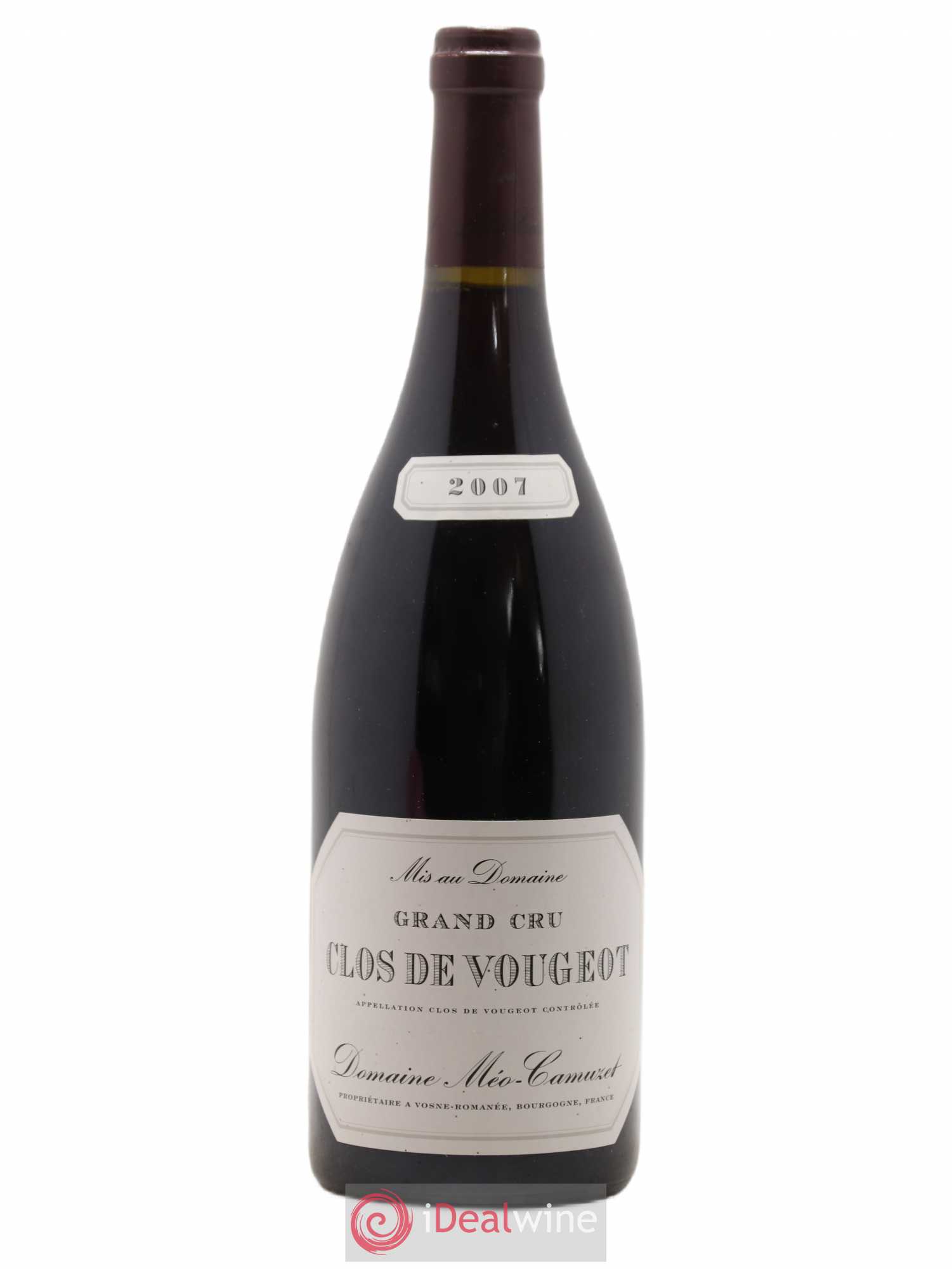 Clos de Vougeot Grand Cru Méo-Camuzet (Domaine) 2007 - Lot de 1 bouteille - 0