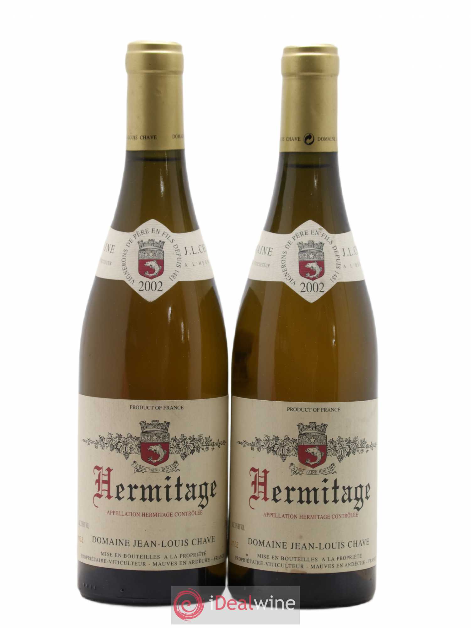 Hermitage Jean-Louis Chave 2002 - Lot de 2 bouteilles - 0