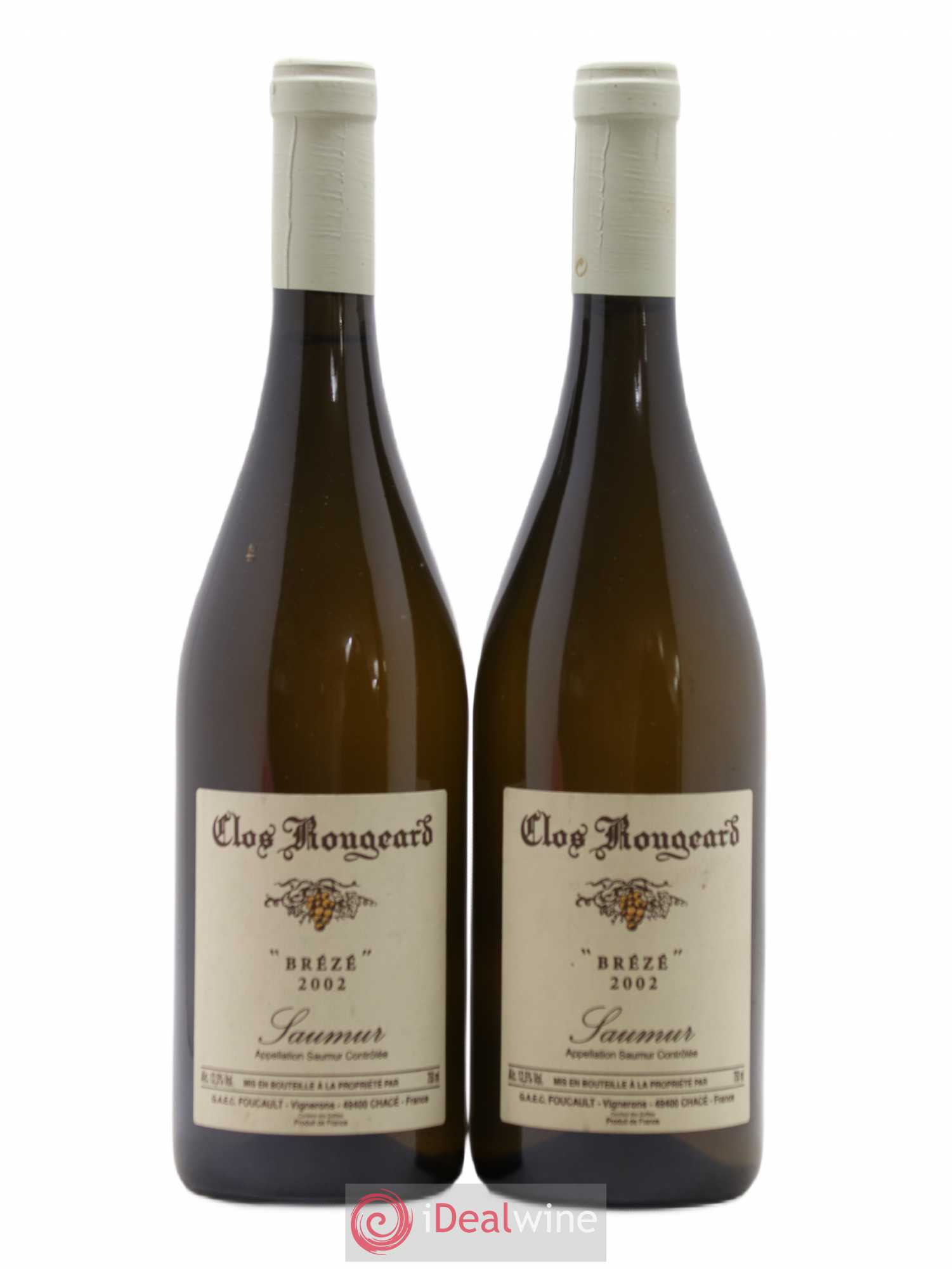 Saumur Brézé Clos Rougeard 2002 - Lot de 2 bouteilles - 0