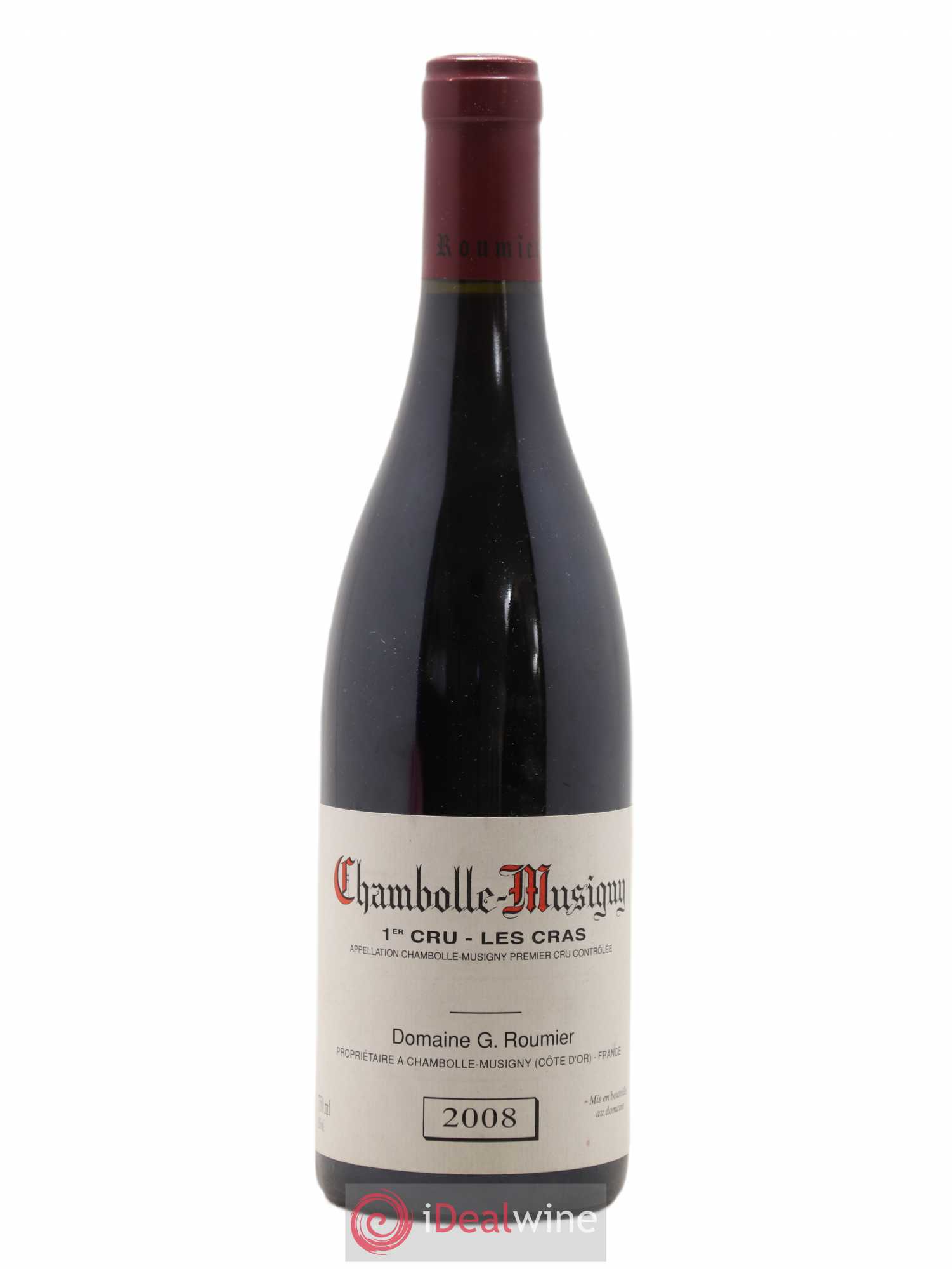 Chambolle-Musigny 1er Cru Les Cras Georges Roumier (Domaine) 2008 - Lot de 1 bouteille - 0