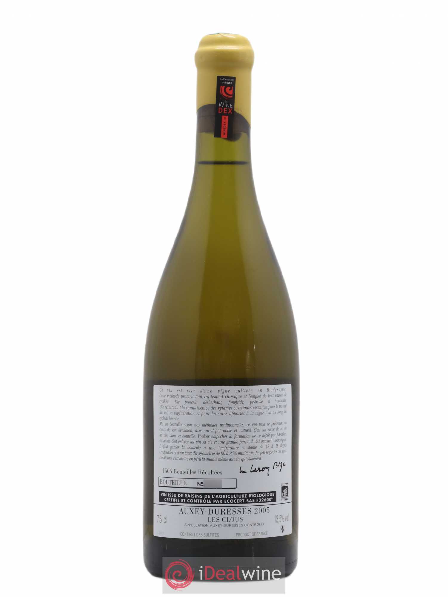 Auxey-Duresses Les Clous d'Auvenay (Domaine) 2005 - Lot de 1 bouteille - 1