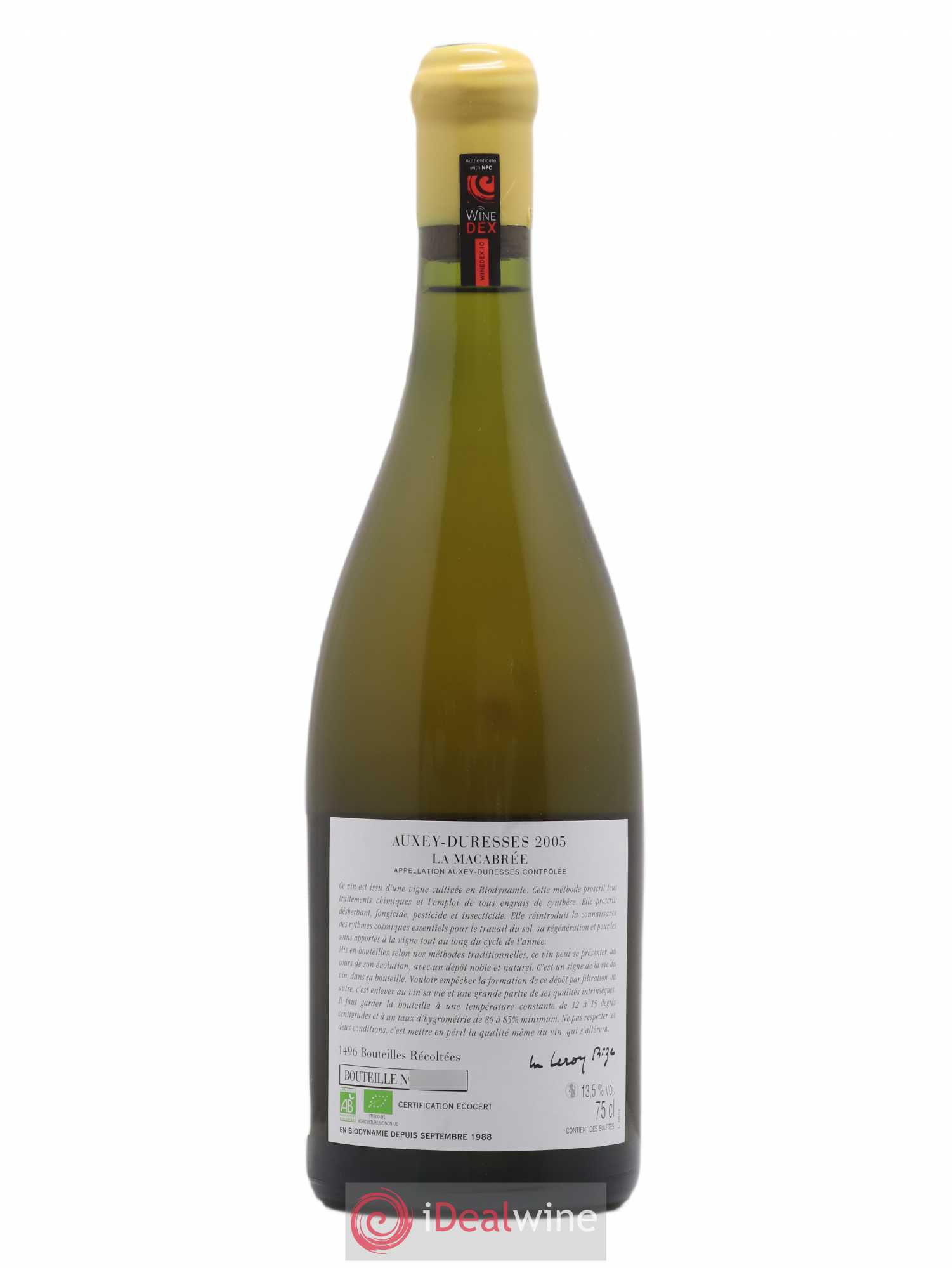Auxey-Duresses La Macabrée d'Auvenay (Domaine) 2005 - Lot de 1 bouteille - 1