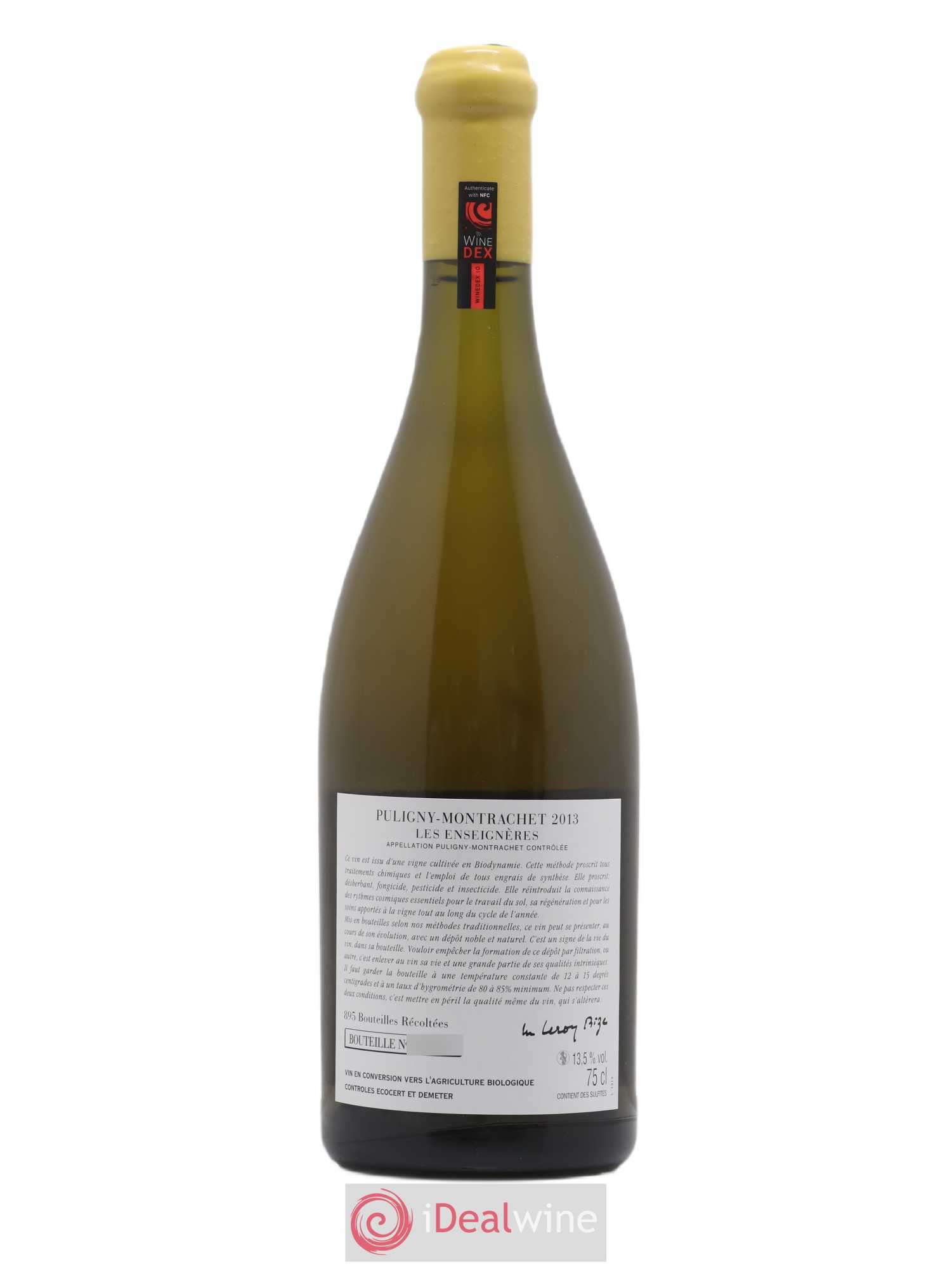 Puligny-Montrachet Les Enseignères d'Auvenay (Domaine) 2013 - Lot de 1 bouteille - 1
