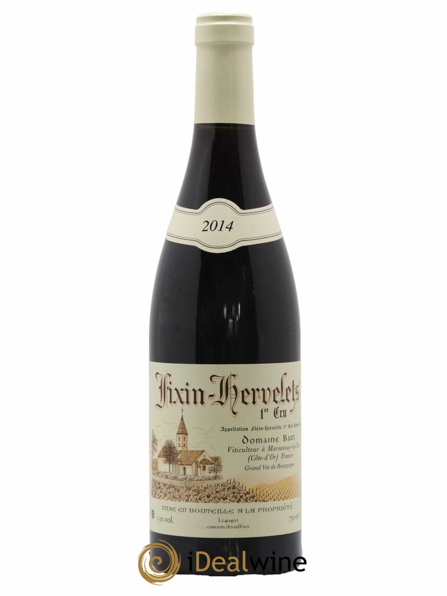 Fixin 1er Cru Hervelets Bart (Domaine) 2014 - Lot de 1 bouteille - 0