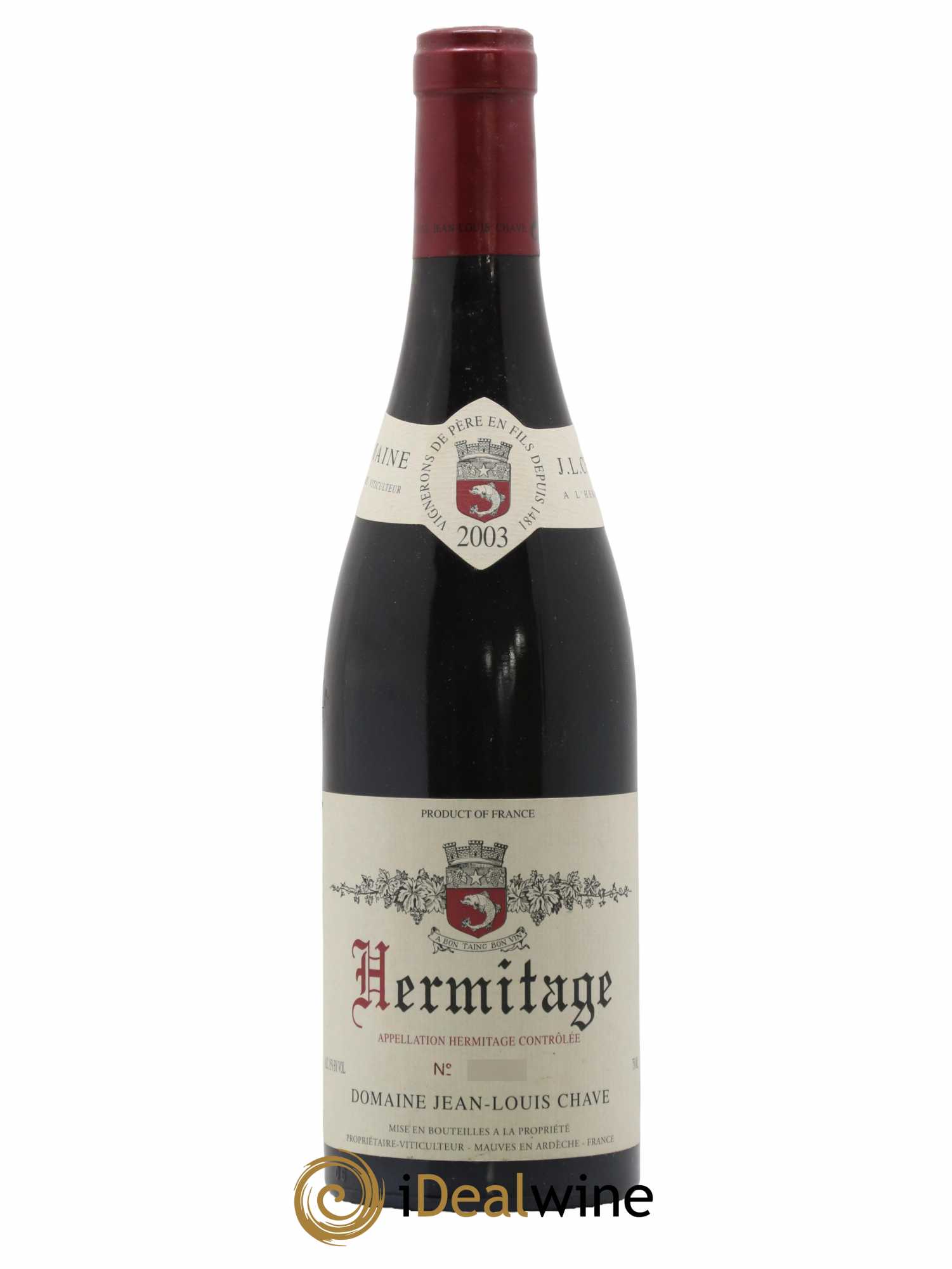 Hermitage Jean-Louis Chave 2003 - Lot de 1 bouteille - 0