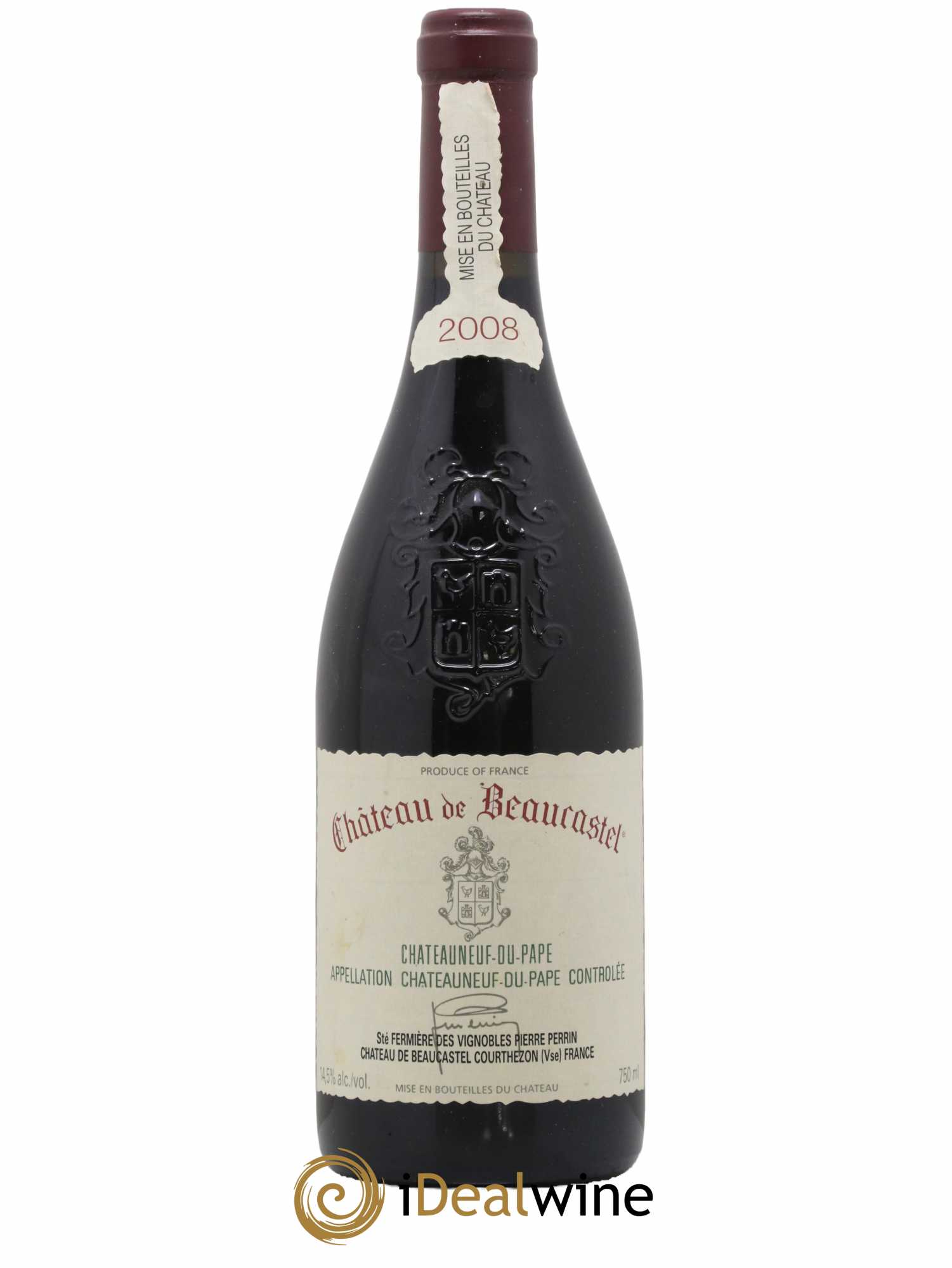 Châteauneuf-du-Pape Château de Beaucastel Famille Perrin 2008 - Lot de 1 bouteille - 0