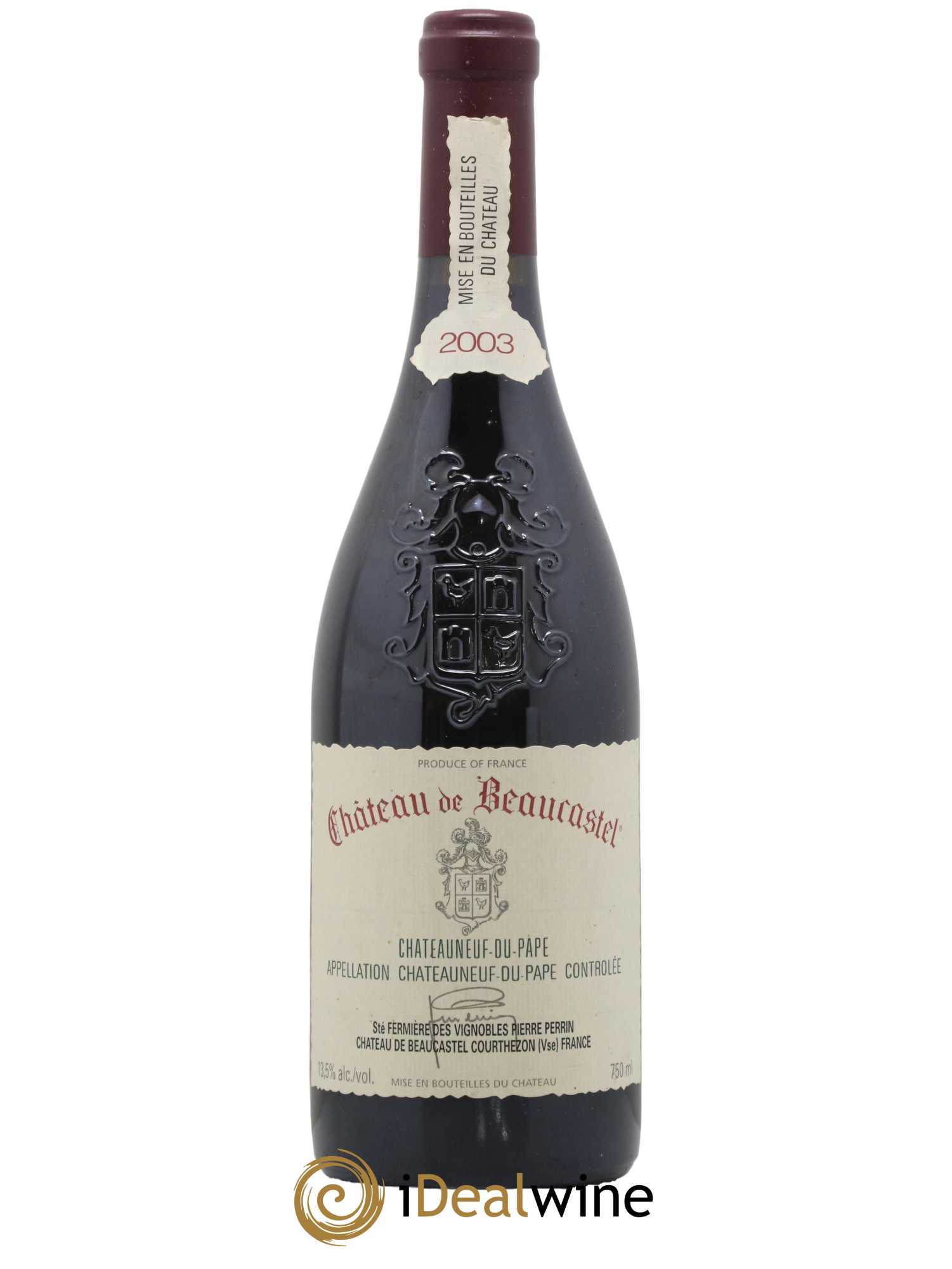 Châteauneuf-du-Pape Château de Beaucastel Famille Perrin 2003 - Lot de 1 bouteille - 0