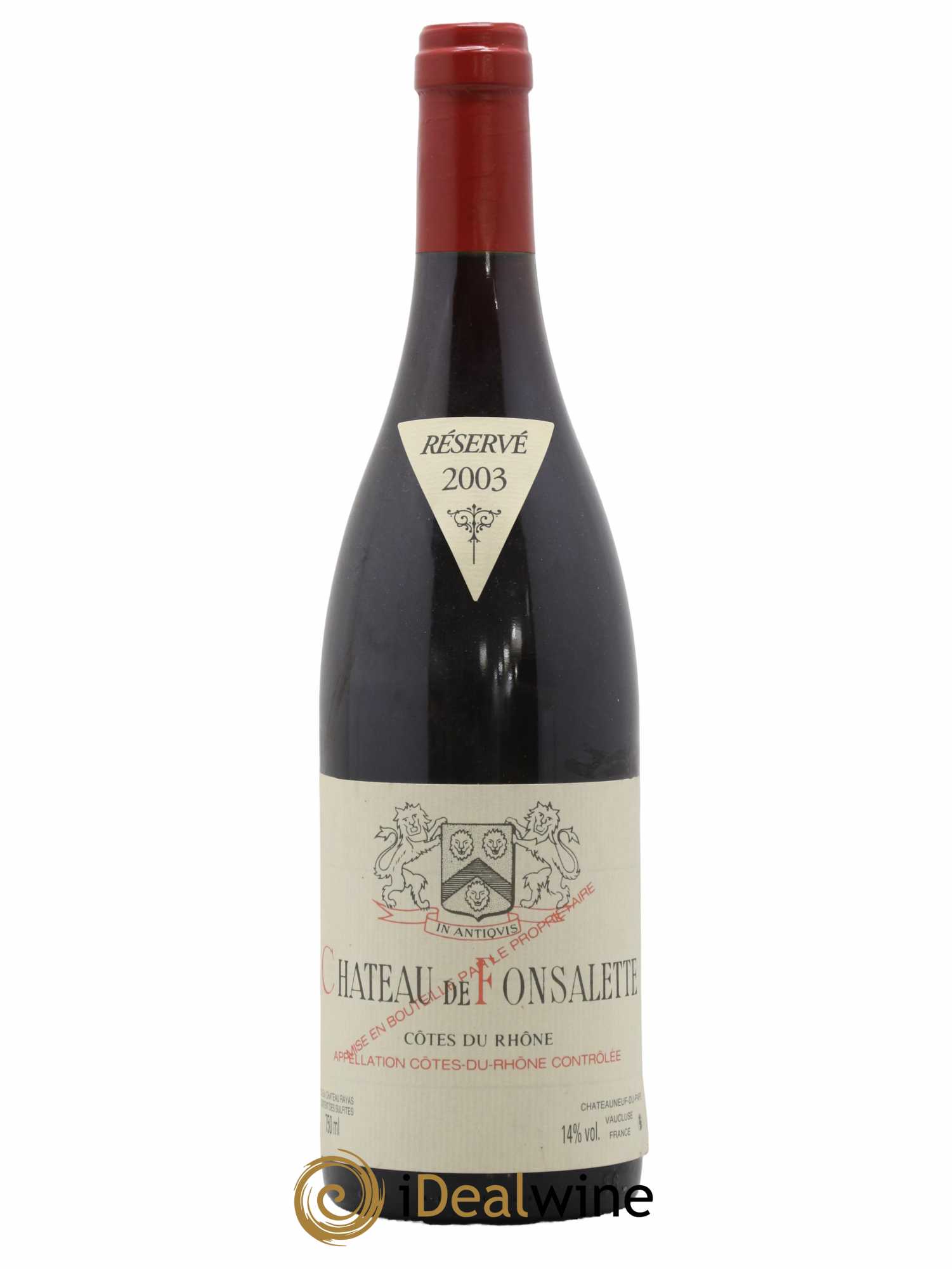 Côtes-du-Rhône Château de Fonsalette Emmanuel Reynaud 2003 - Lot de 1 bouteille - 0
