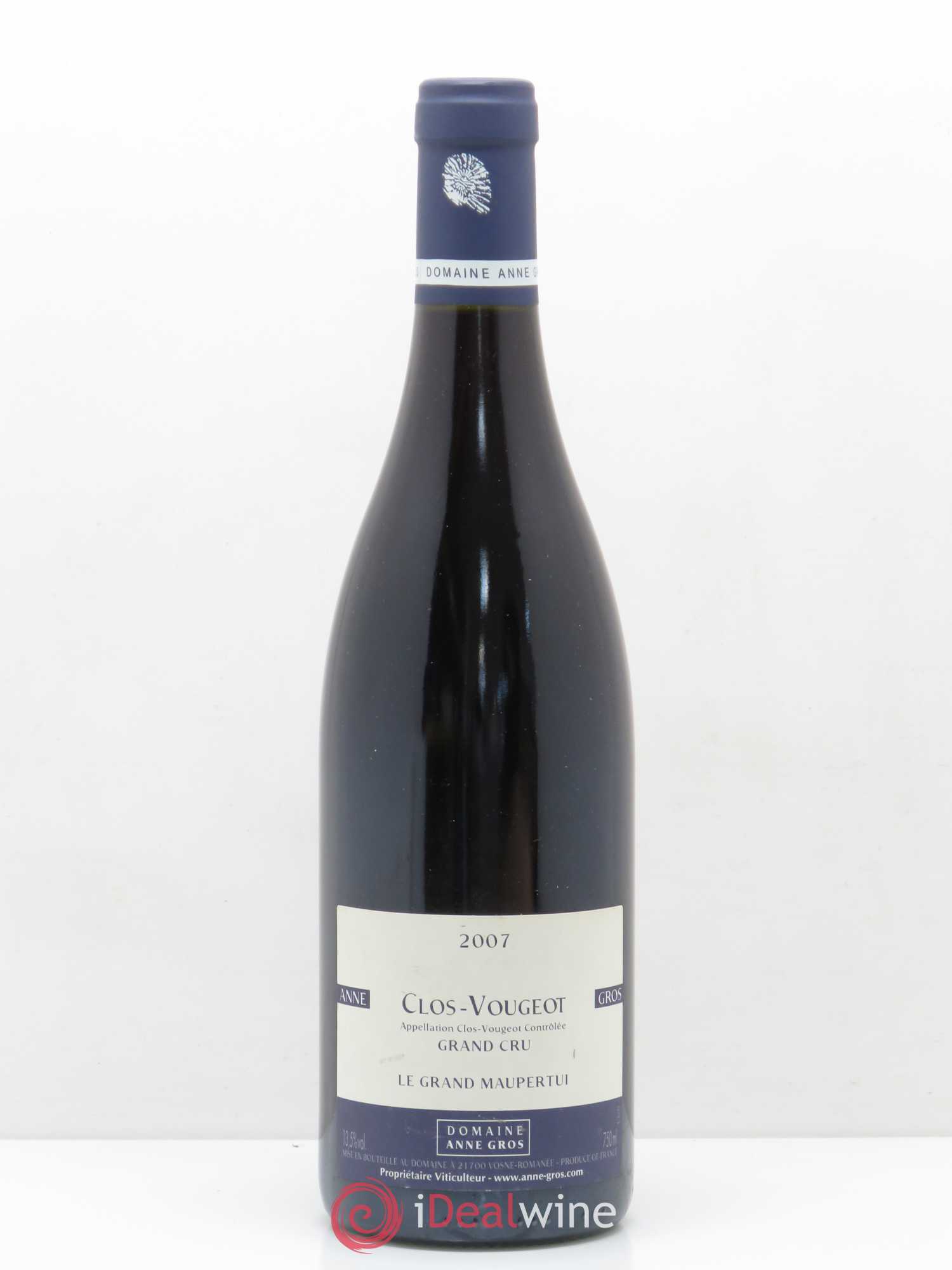 Clos de Vougeot Grand Cru Anne Gros Le grand Maupertui 2007 - Posten von 1 Flasche - 0