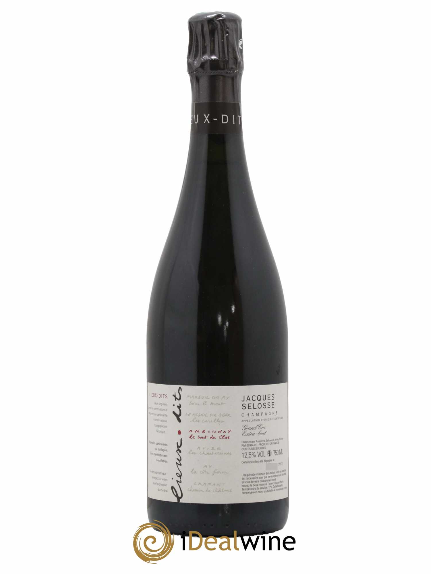 Ambonnay Le Bout du Clos Grand Cru Extra-Brut Jacques Selosse - Lot de 1 bouteille - 0