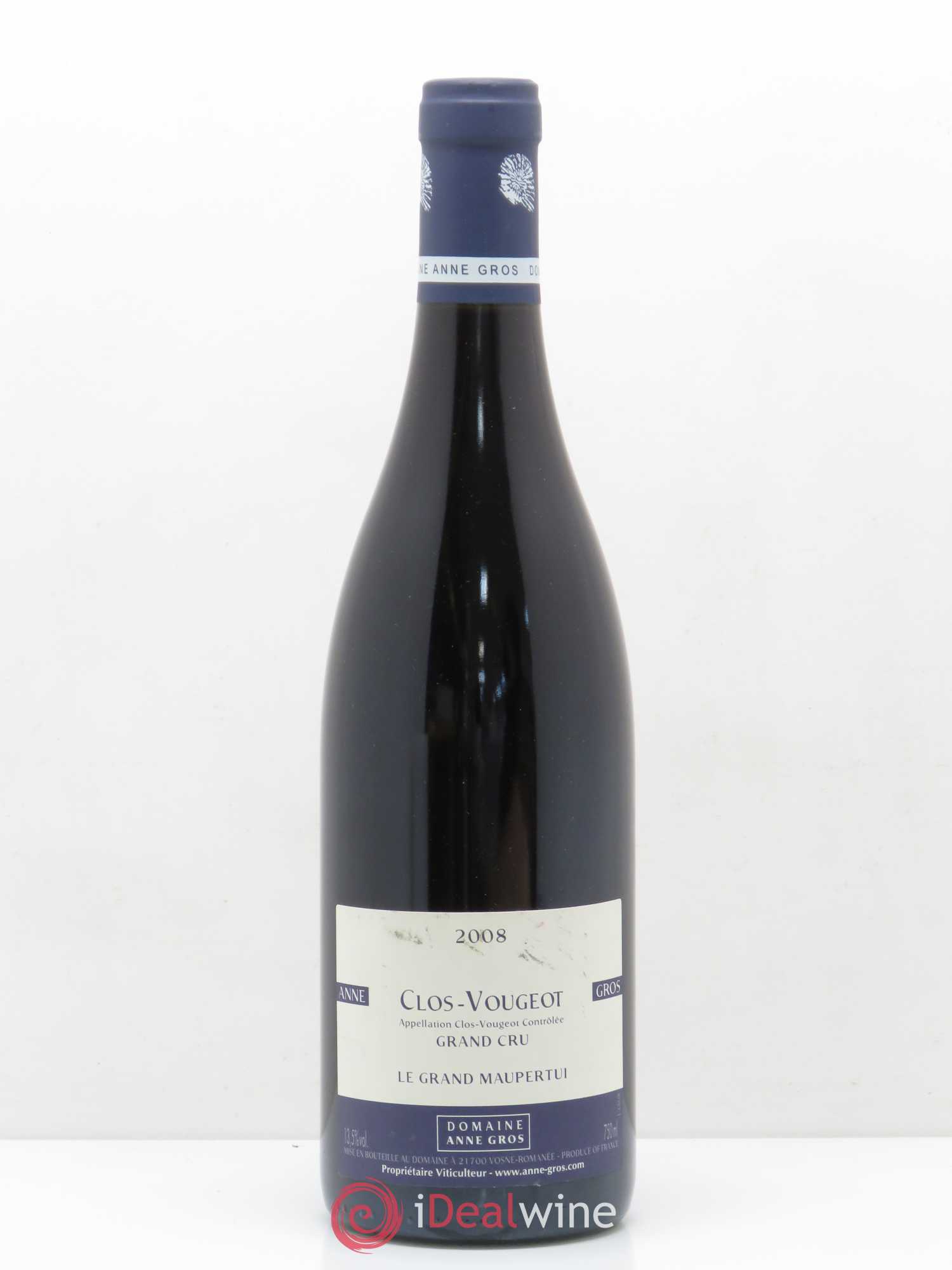 Clos de Vougeot Grand Cru Anne Gros Le grand Maupertui 2008 - Posten von 1 Flasche - 0